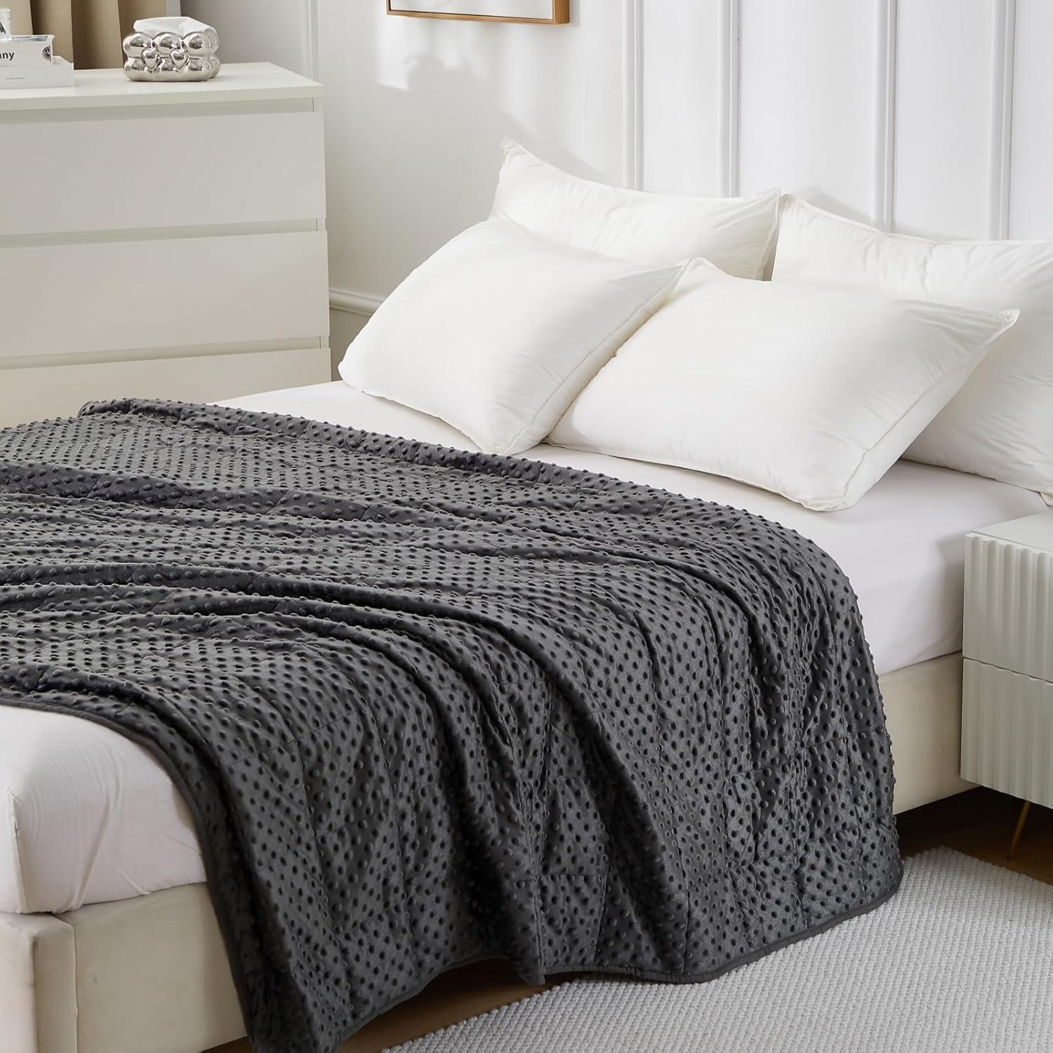 Manta con peso WAIBIO 101.6x152.4 cm 2.27 kg Gris oscuro