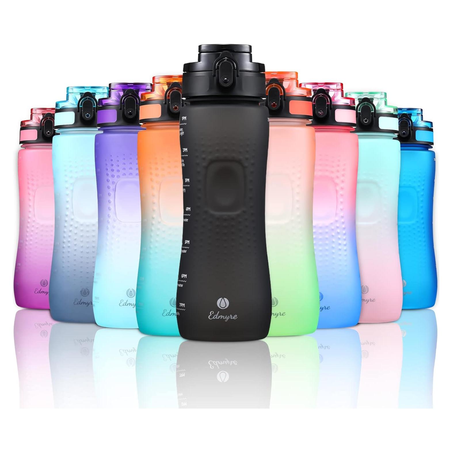 Botella de Agua Motivacional Edmyre 0.76L Libre de BPA