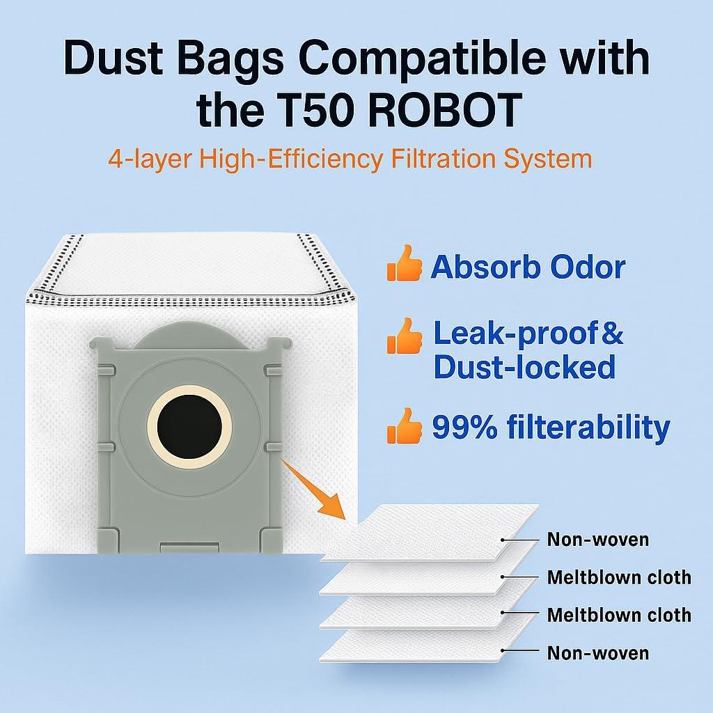 Kit de Repuestos JJ Neumann para Ecovacs Deebot X8 Pro Omni