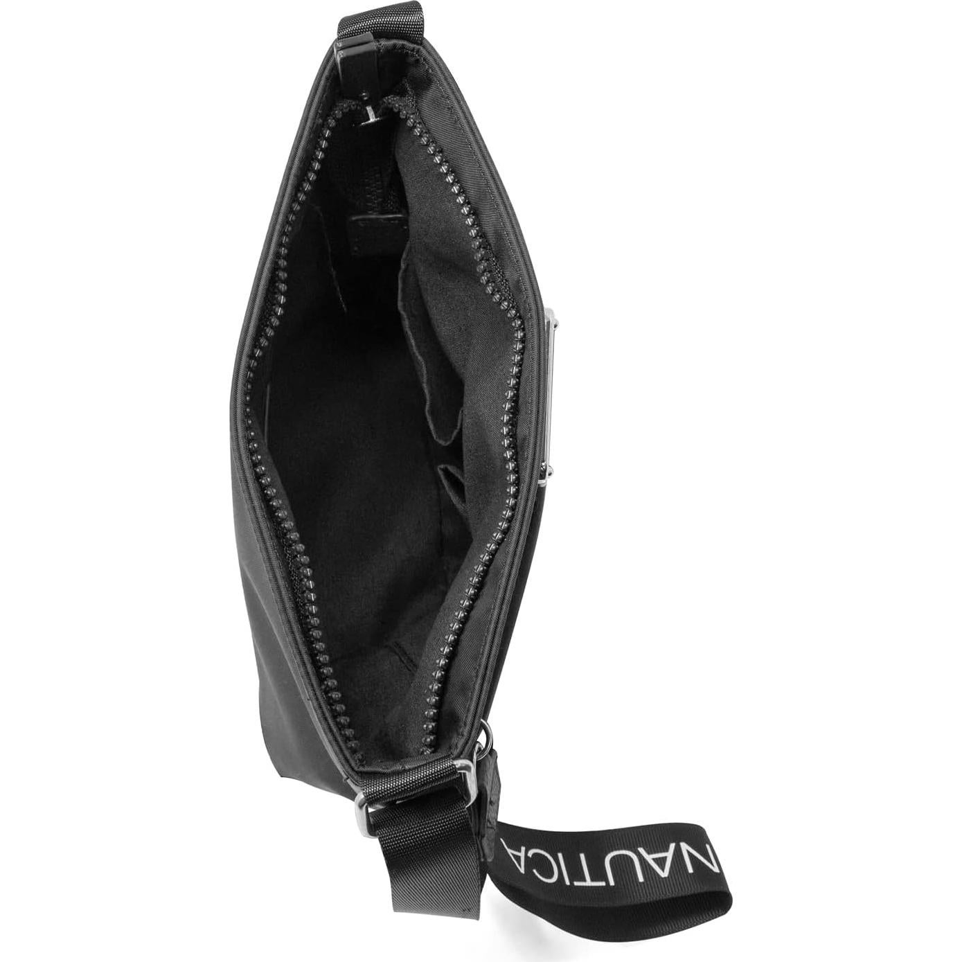 Bolso Cruzado Pequeño de Nylon Nautica para Mujeres - Negro