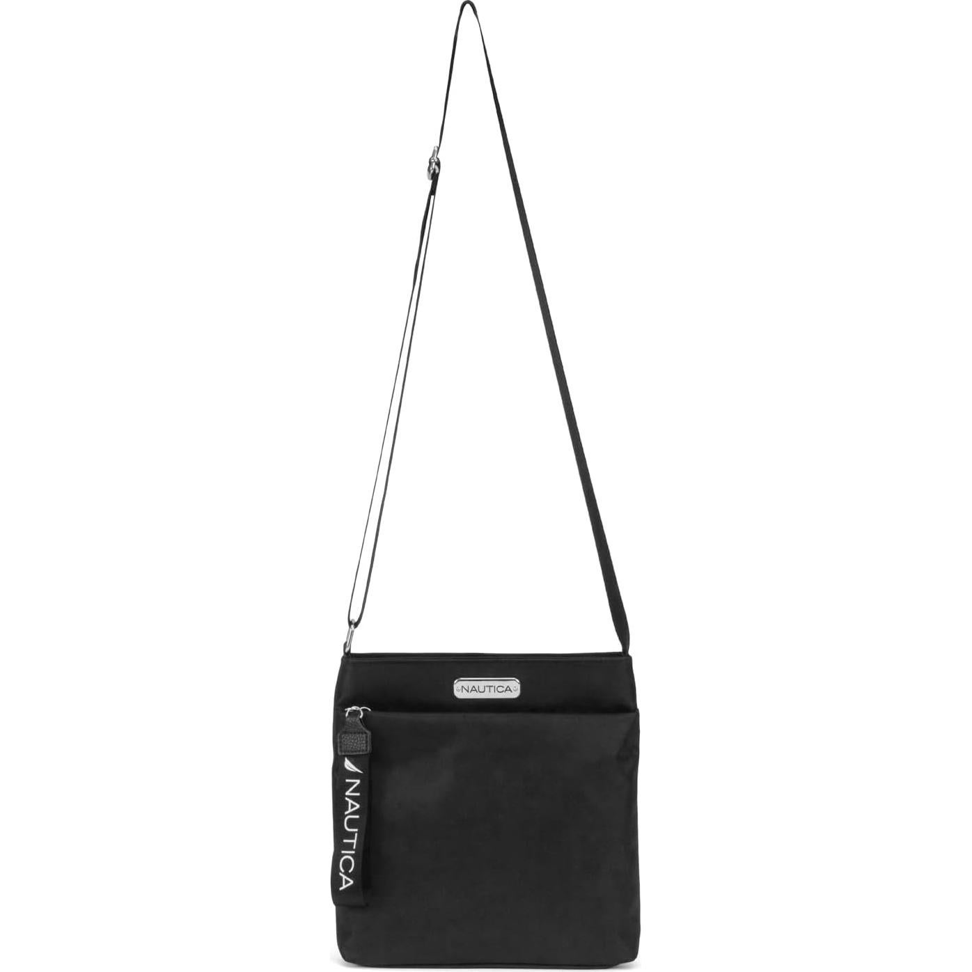 Bolso Cruzado Pequeño de Nylon Nautica para Mujeres - Negro