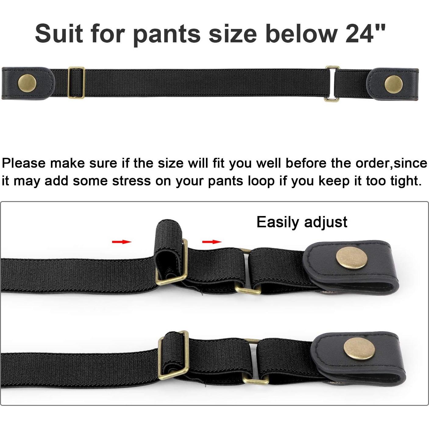 Cinturón Elástico Sin Hebilla Werforu para Niños hasta 61 cm