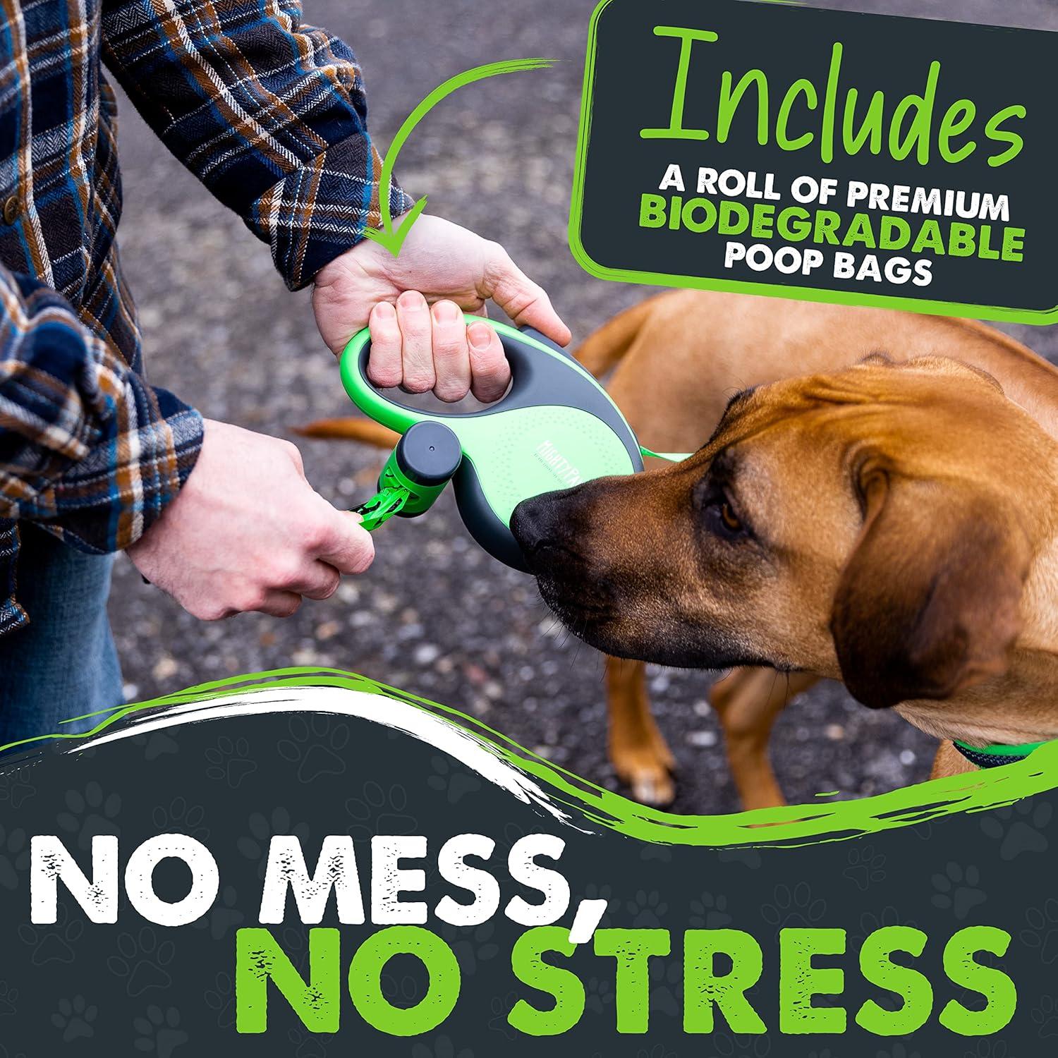 Correa Retráctil Mighty Paw 4.88m para Perros hasta 22.68kg