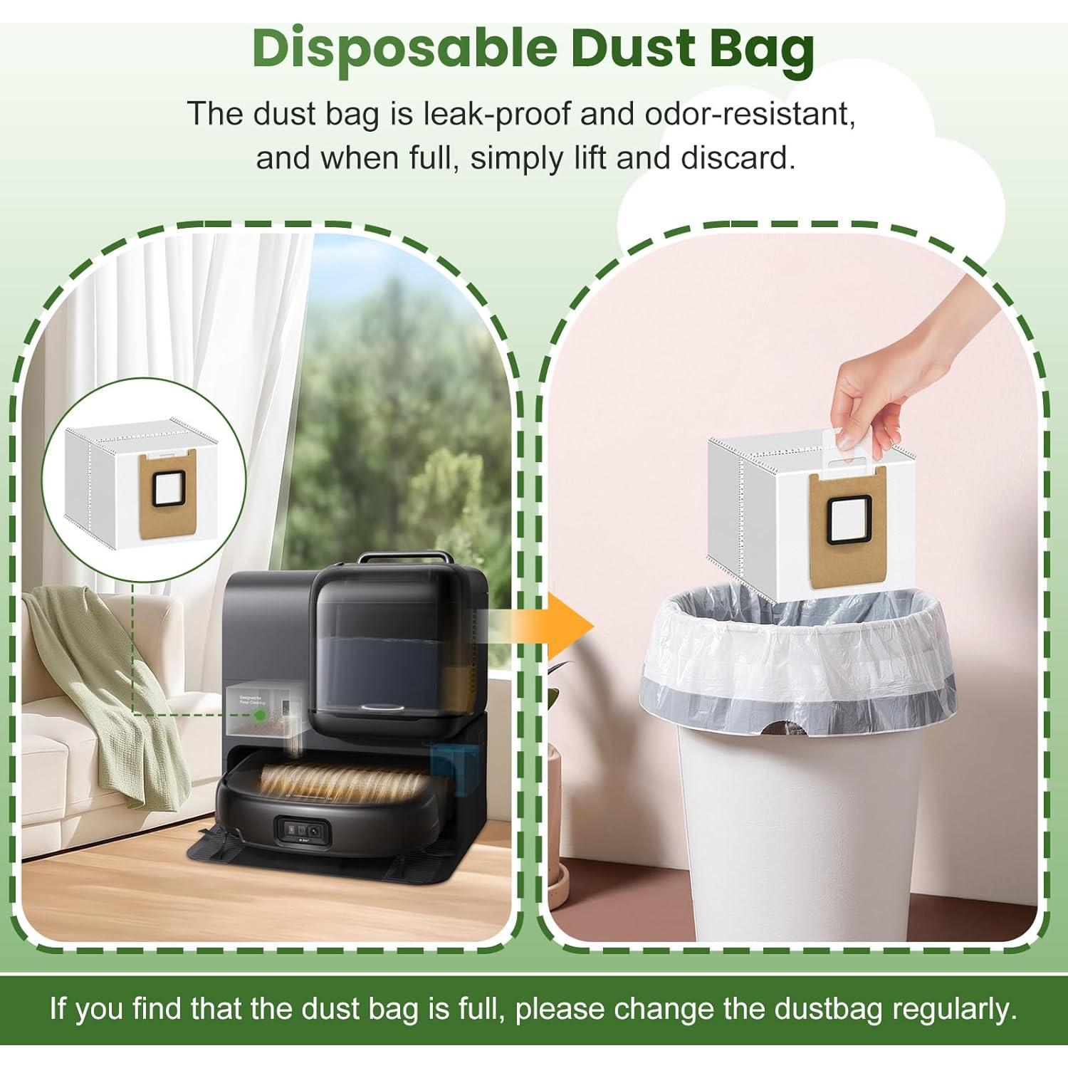 Paquete de 12 bolsas de repuesto Eufy E28/E25 Omni 3L