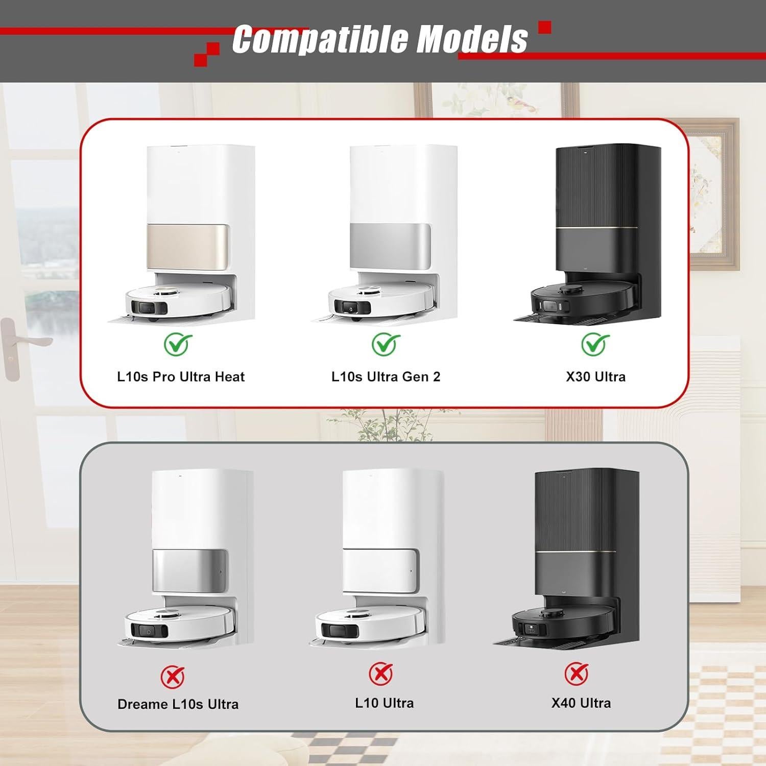 Kit de Accesorios Soniicmomo para Aspiradora Dreame L10s Pro Ultra