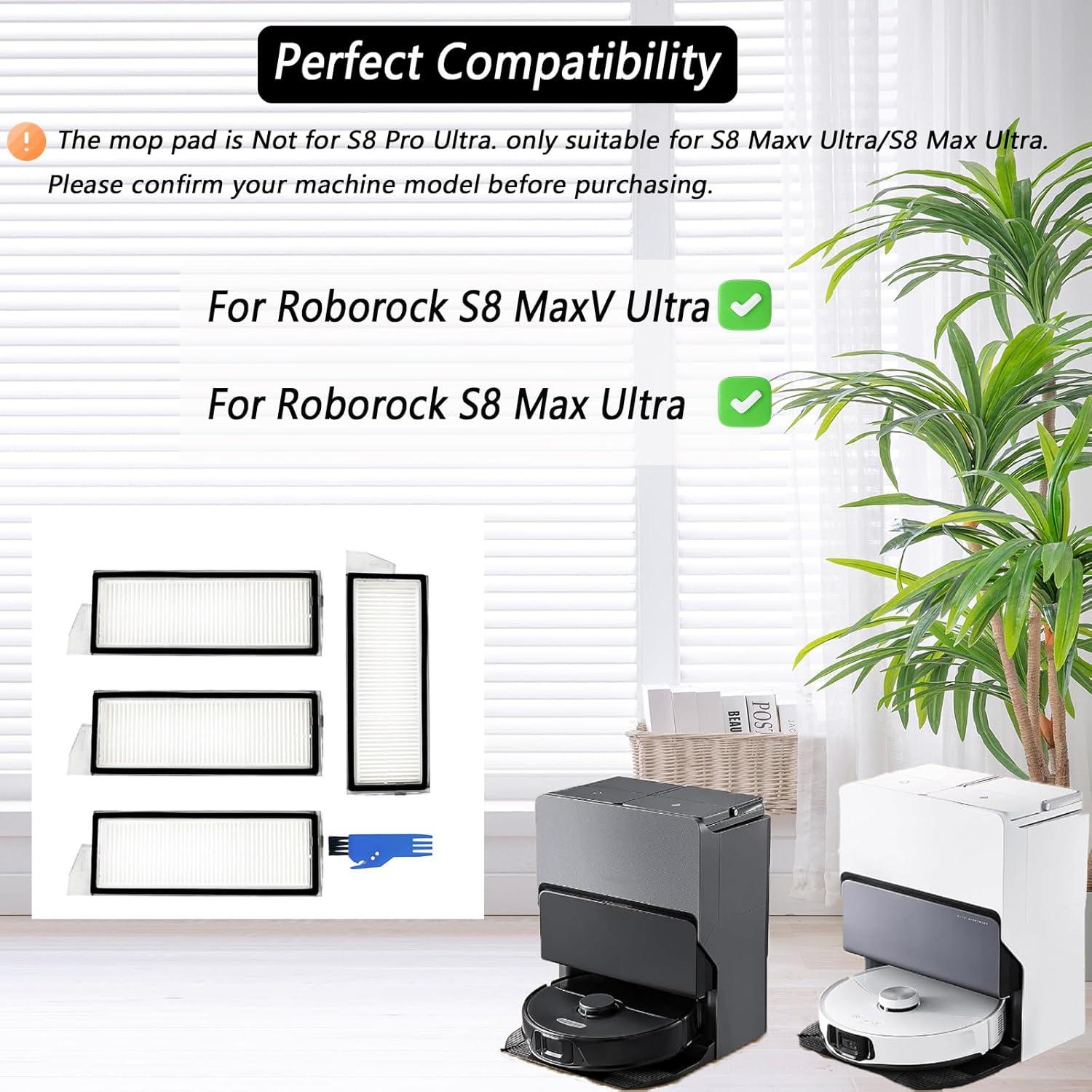 Filtros HEPA para Aspiradora Roborock S8 MaxV Ultra - 4 Piezas