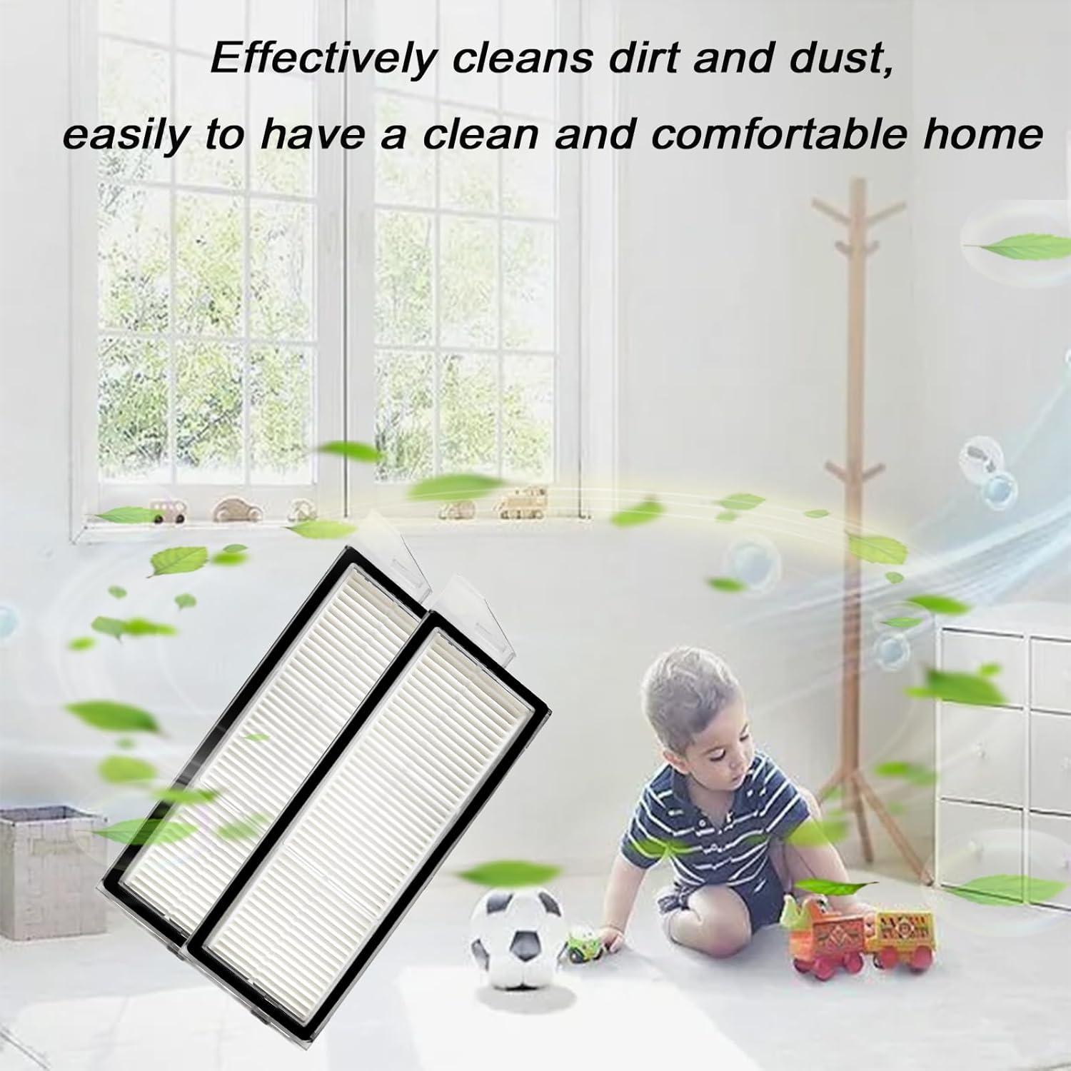 Filtros HEPA para Aspiradora Roborock S8 MaxV Ultra - 4 Piezas