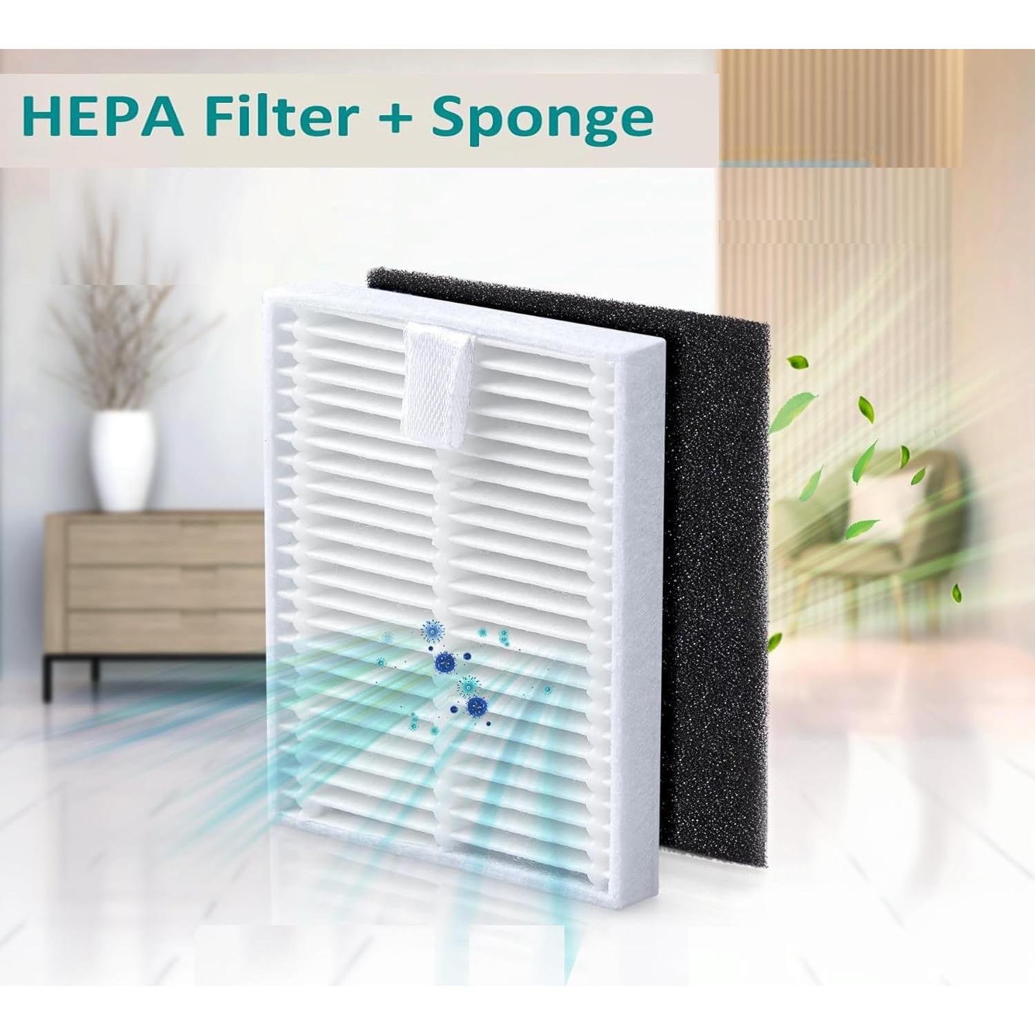 Kit de Repuesto Eufy L50 L60 - 2 Cepillos Rodantes, 6 Filtros, 8 Cepillos Laterales