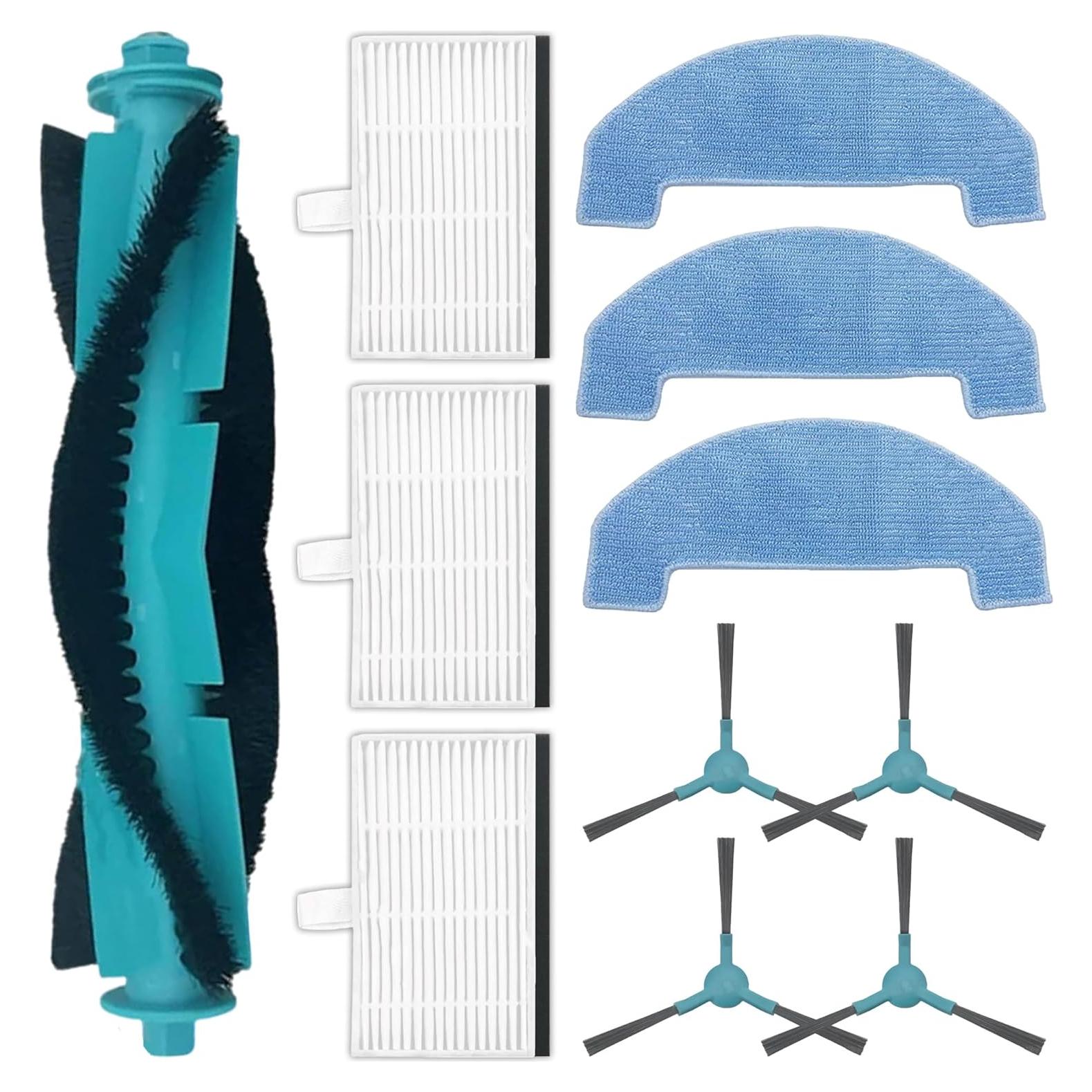 Accesorios de Repuesto Proscenic Q8/Q8 Max - 1 Cepillo, 4 Laterales, 3 Filtros, 3 Paños