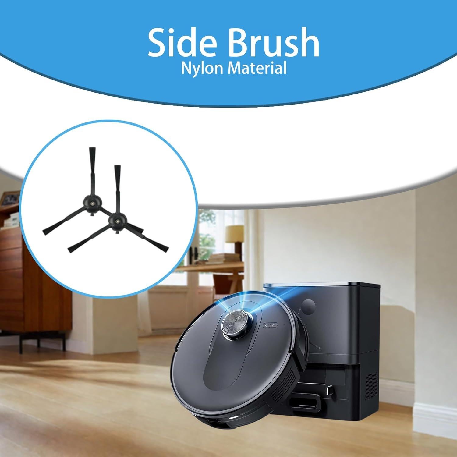 Accesorios de Repuesto Proscenic Q8/Q8 Max - 1 Cepillo, 4 Laterales, 3 Filtros, 3 Paños