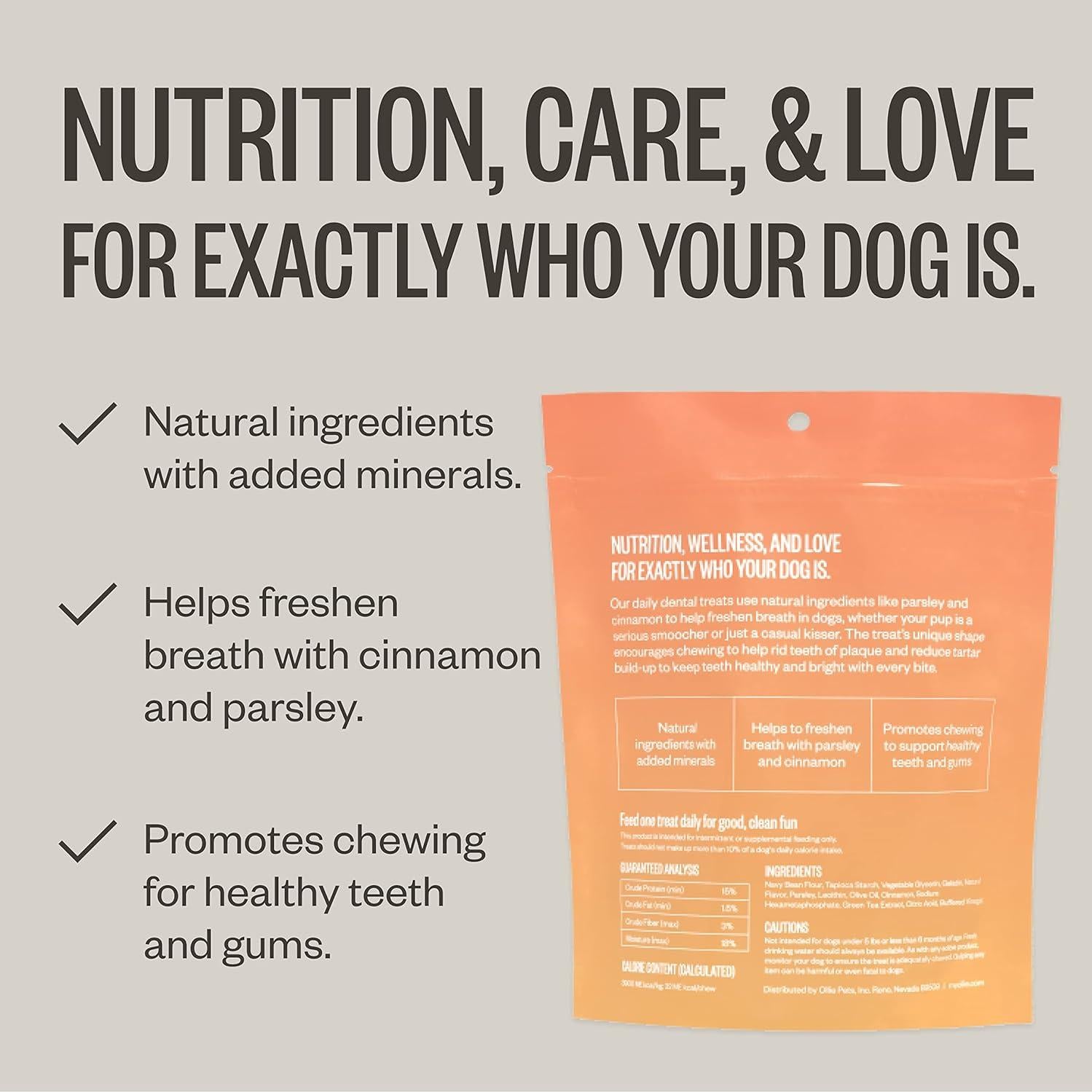 Ollie Dental Chews para Perros Extra Pequeños 340 g - Aliento Fresco