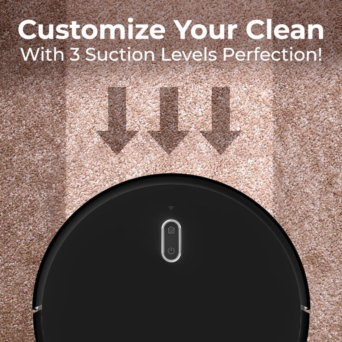 Aspiradora Robot Koblenz Gamma Negra 1400Pa Wi-Fi