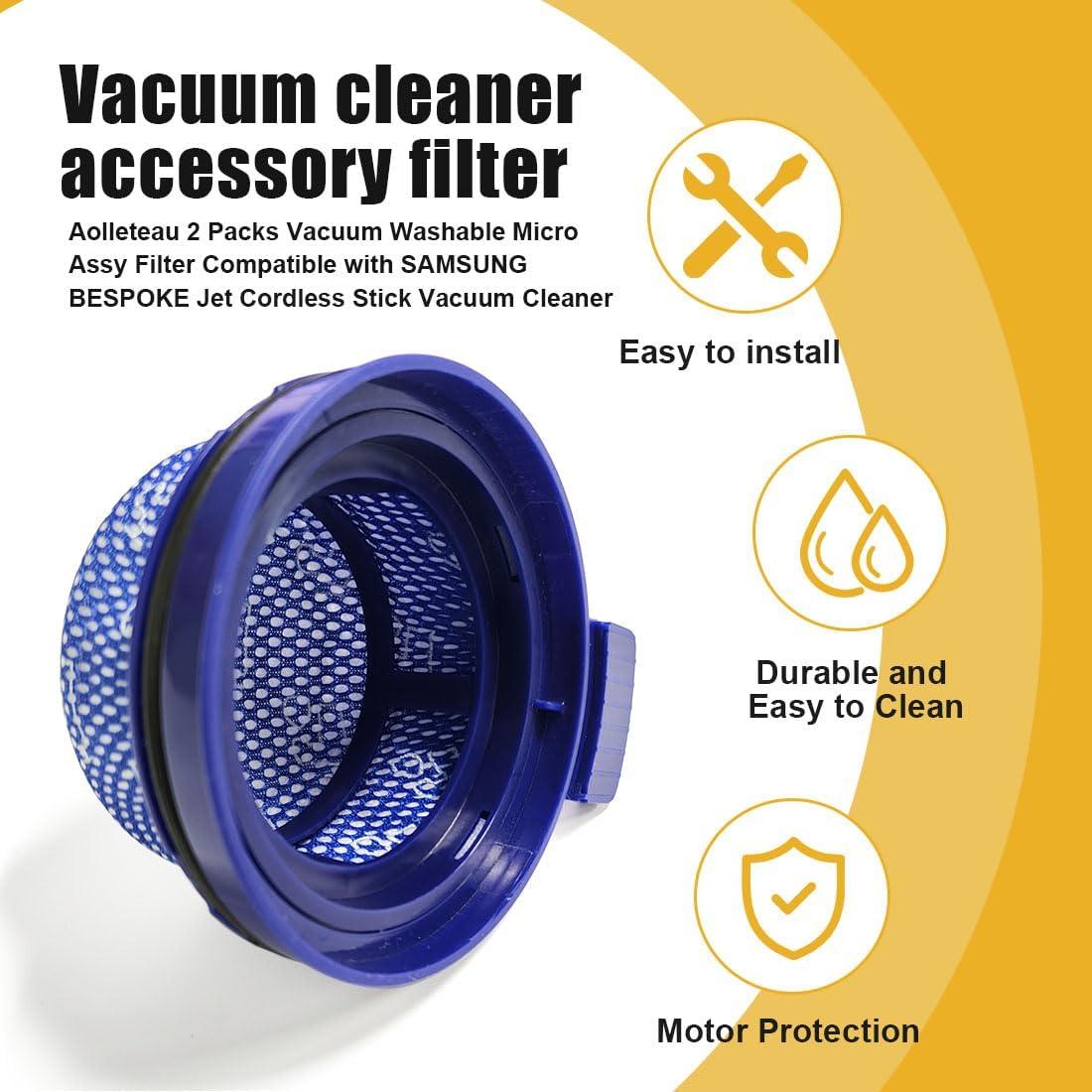 Filtros Micro Assy Lavables Popbee para Aspiradora Samsung BESPOKE Jet - 2 Pcs