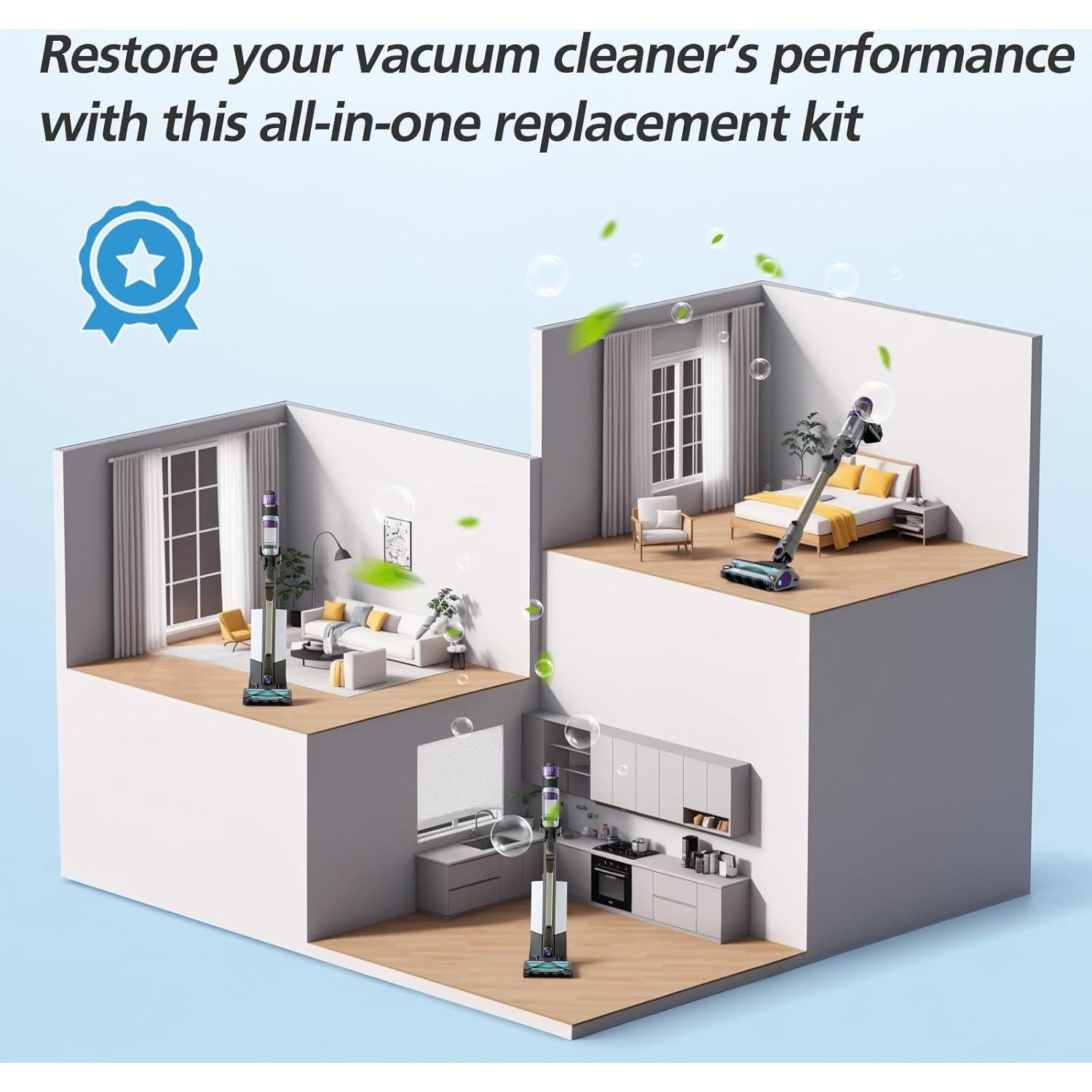 Kit de Repuestos para Aspiradora Shark IP3251 - 11 Piezas iSingo