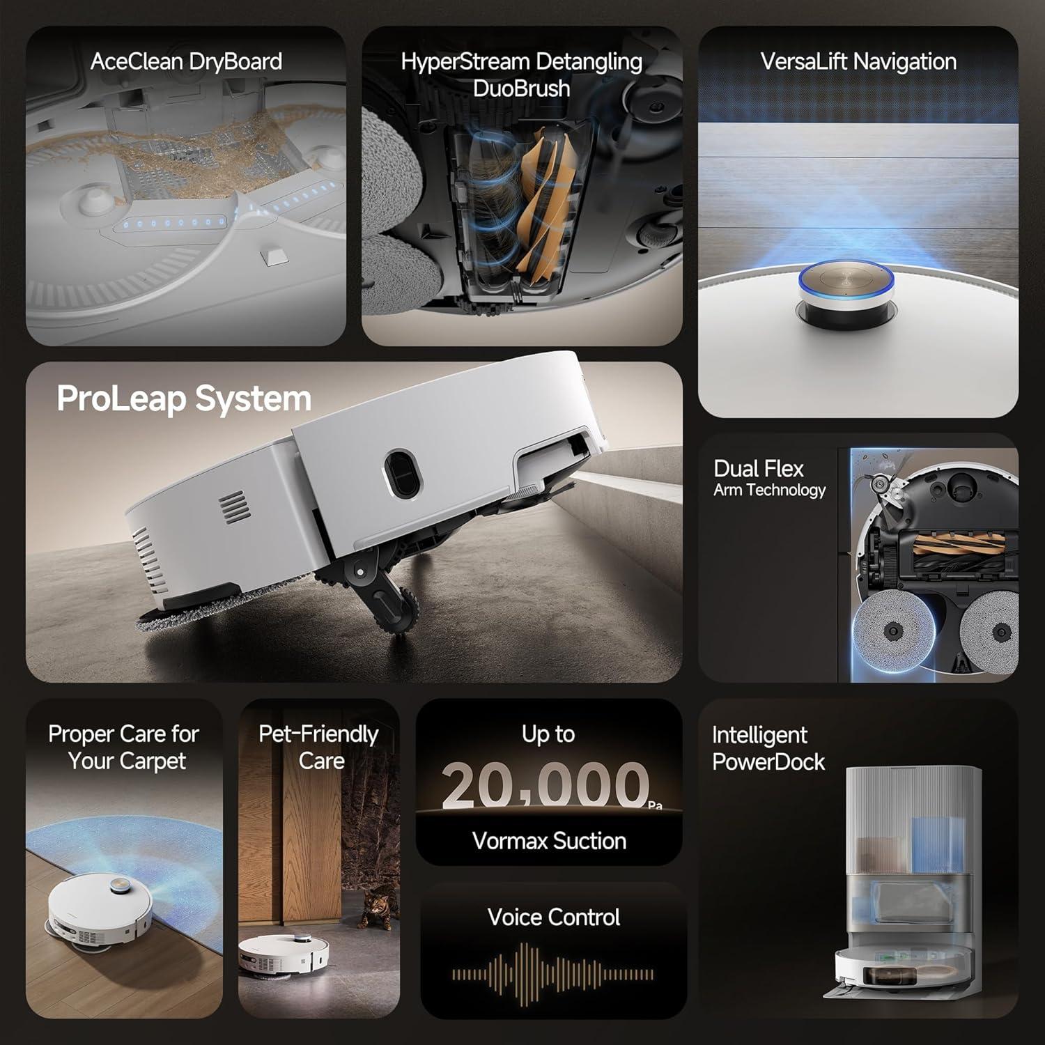 DREAME X50 Ultra Robot Aspirador y Mopa Inteligente