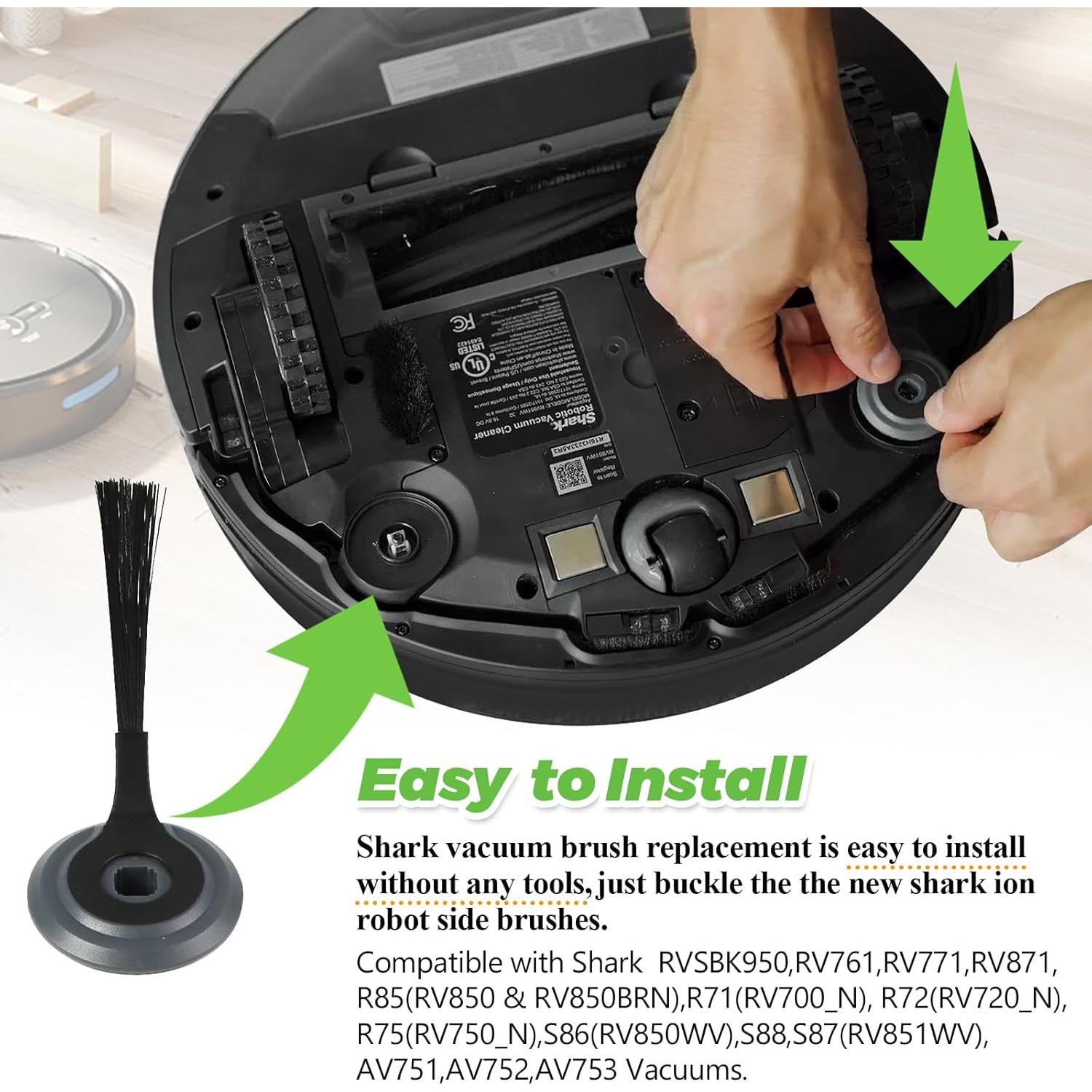 Techecook 8 Cepillos Laterales RVSBK950 para Aspiradora Shark