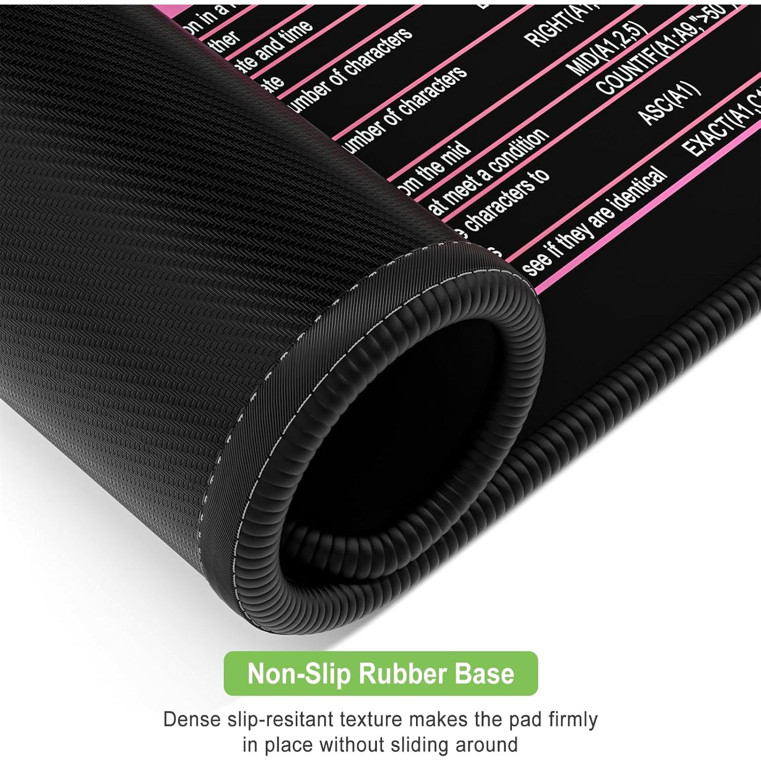 Alfombrilla de Ratón Grande HUAMXE Hoja de Trucos Excel 80x40cm