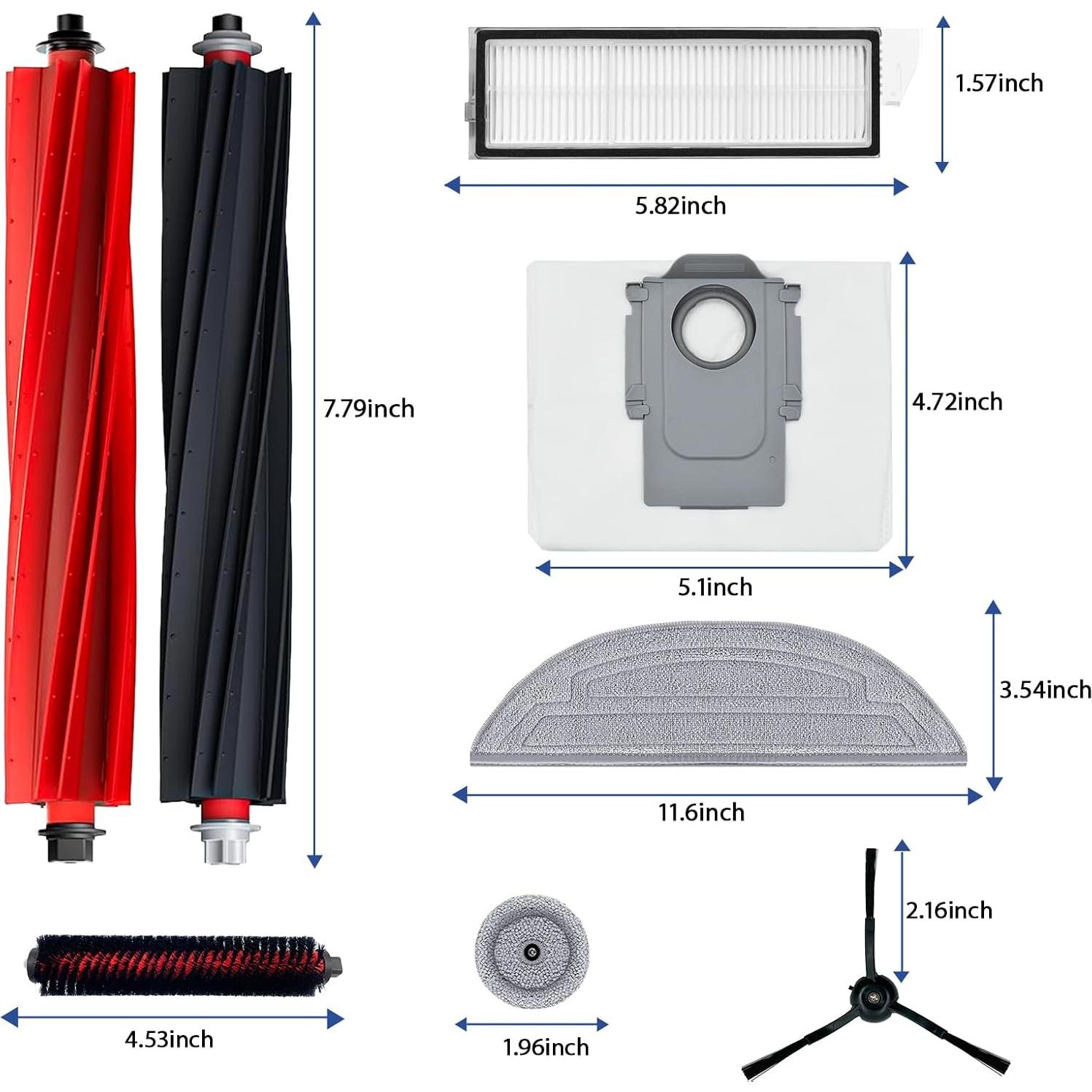 Kit de Accesorios Soniicmomo para Aspiradora Roborock S8 Max/MaxV Ultra