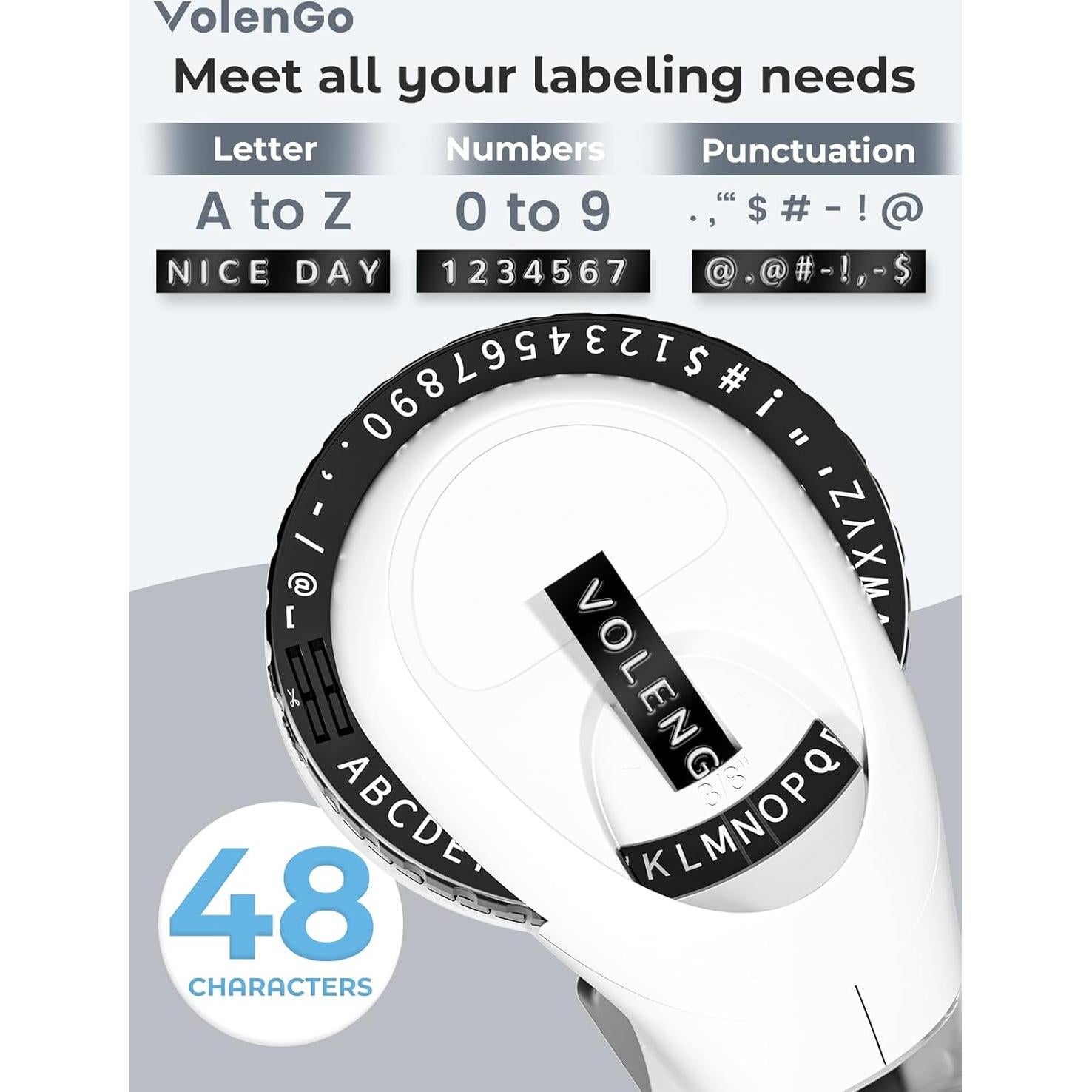 Fabricador de Etiquetas en Relieve VolenGo Omega S Negro