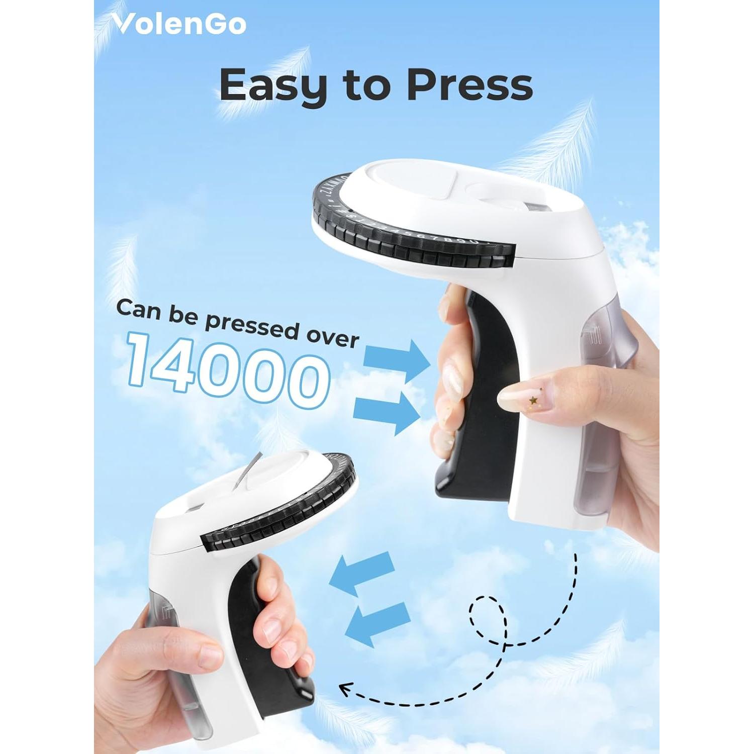 Fabricador de Etiquetas en Relieve VolenGo Omega S Negro