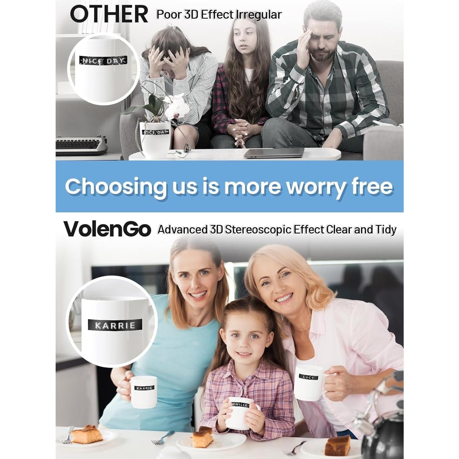 Fabricador de Etiquetas en Relieve VolenGo Omega S Negro