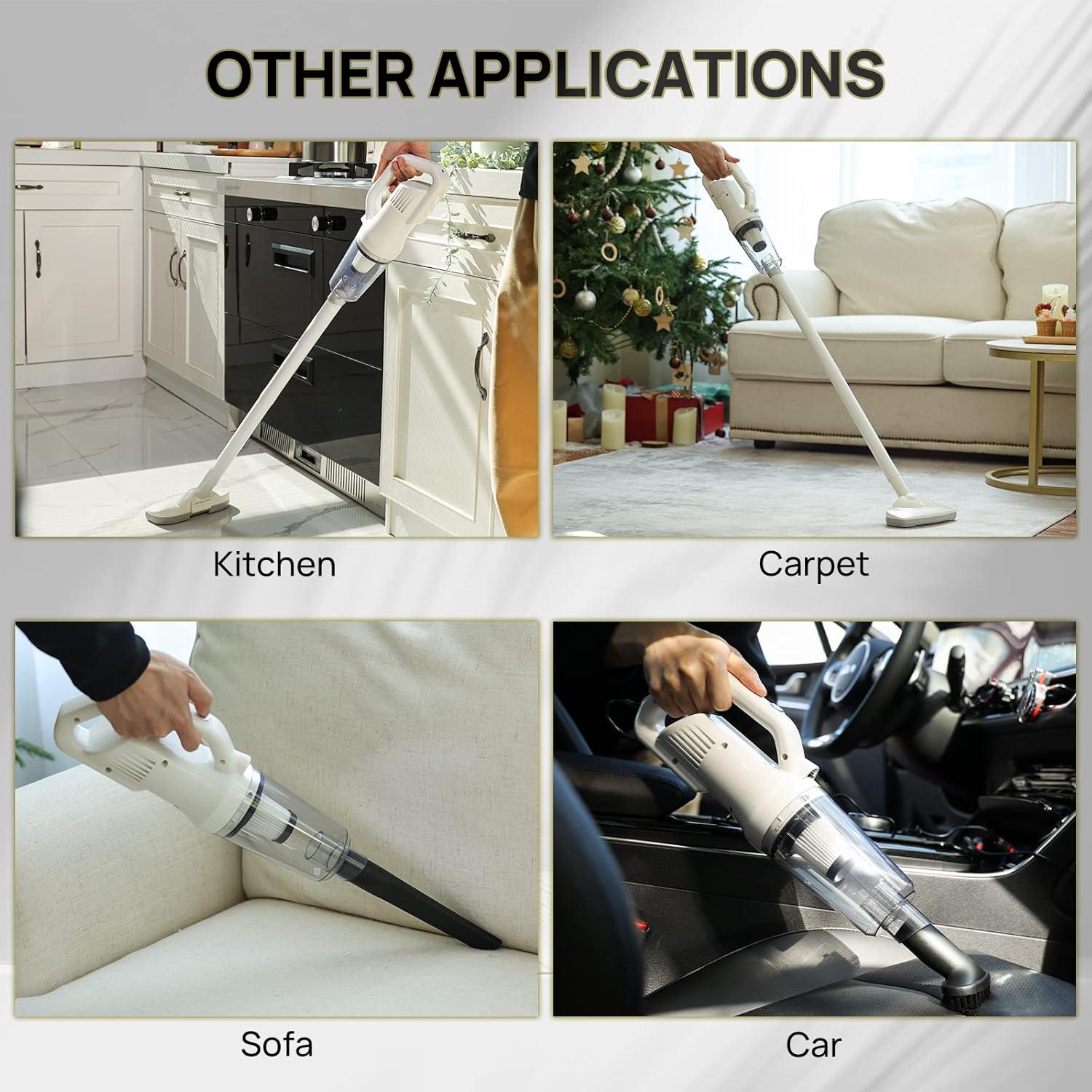 Aspiradora Inalámbrica iPettie 12000 PA para Pelo de Mascotas