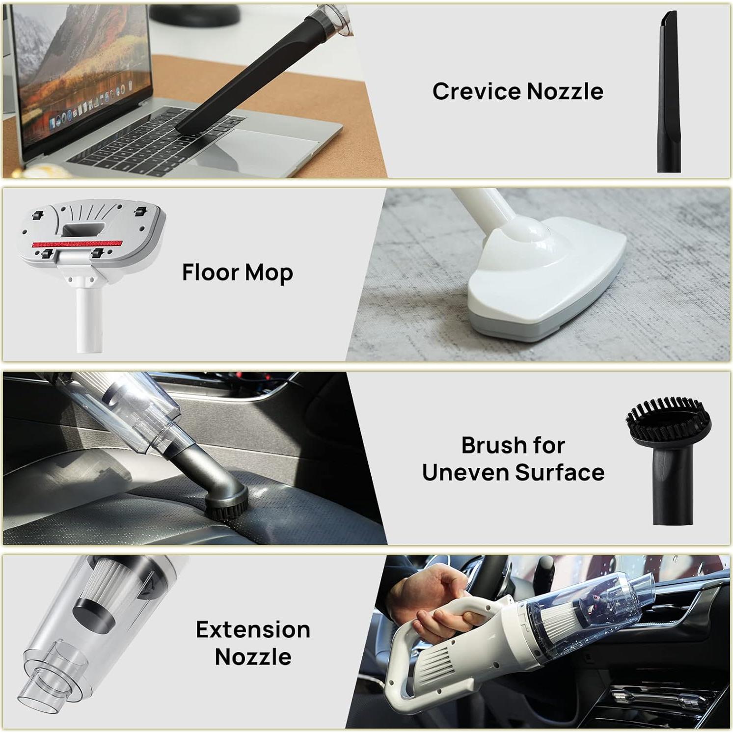 Aspiradora Inalámbrica iPettie 12000 PA para Pelo de Mascotas