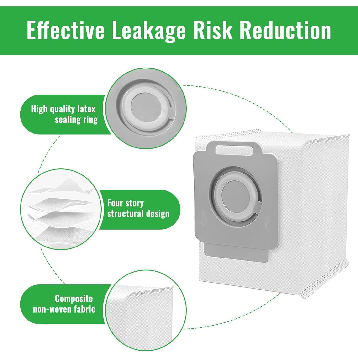 Paquete de 12 bolsas de vacío HNRLOY para iRobot Roomba