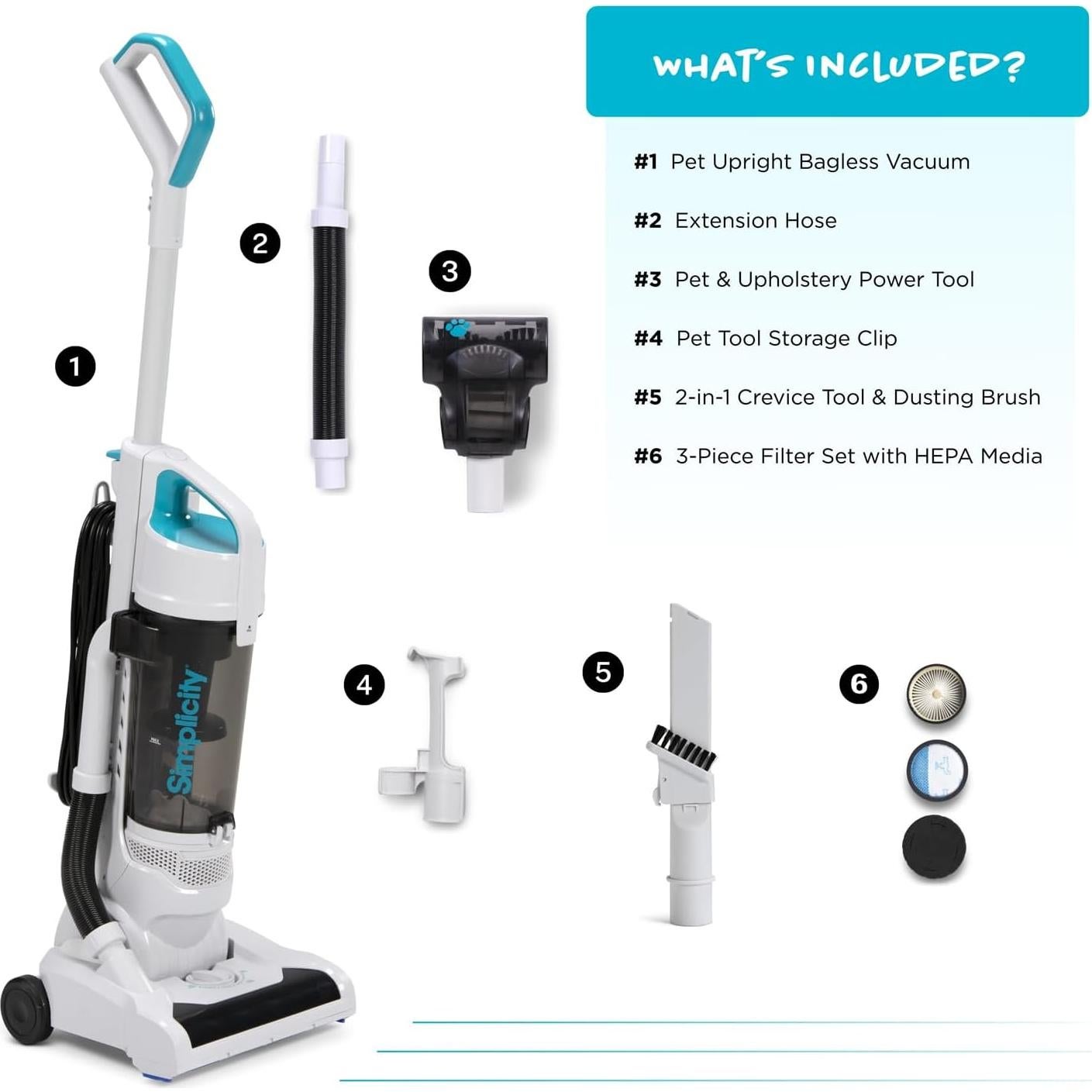 Aspiradora Vertical Simplicidad SVPET para Mascotas 1200W