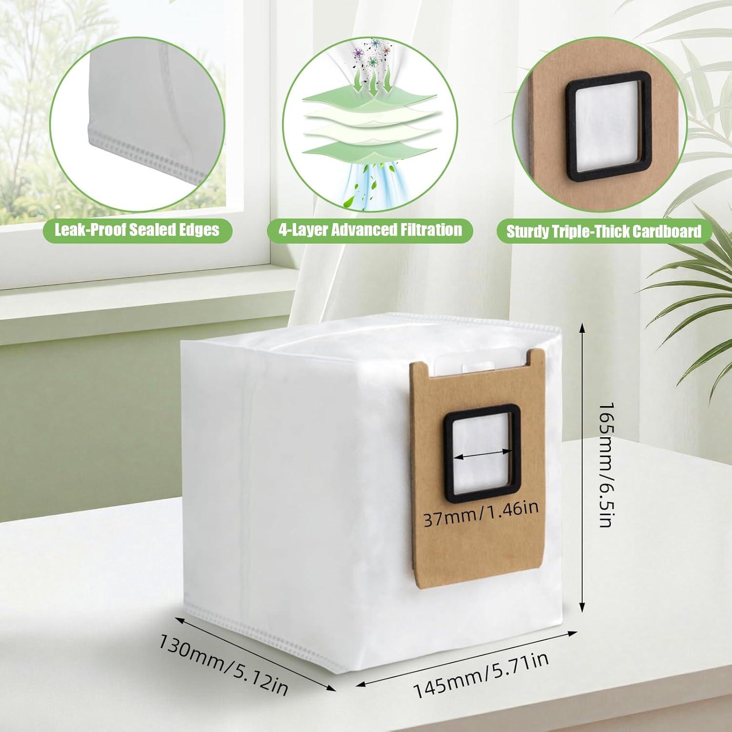 Paquete de 6 bolsas de polvo Eufy E28/E25 Omni 3L