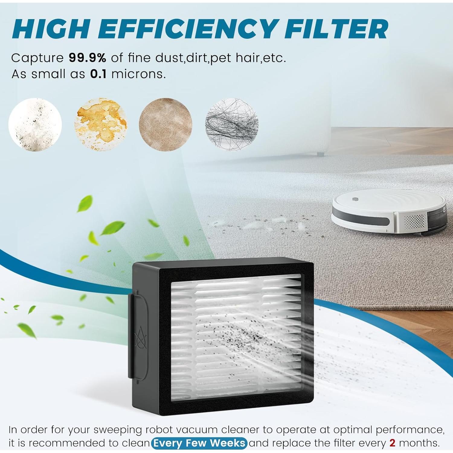 Paquete de 6 Filtros Puxyblue para Roomba i3 i4 i7 E5 E6 E7