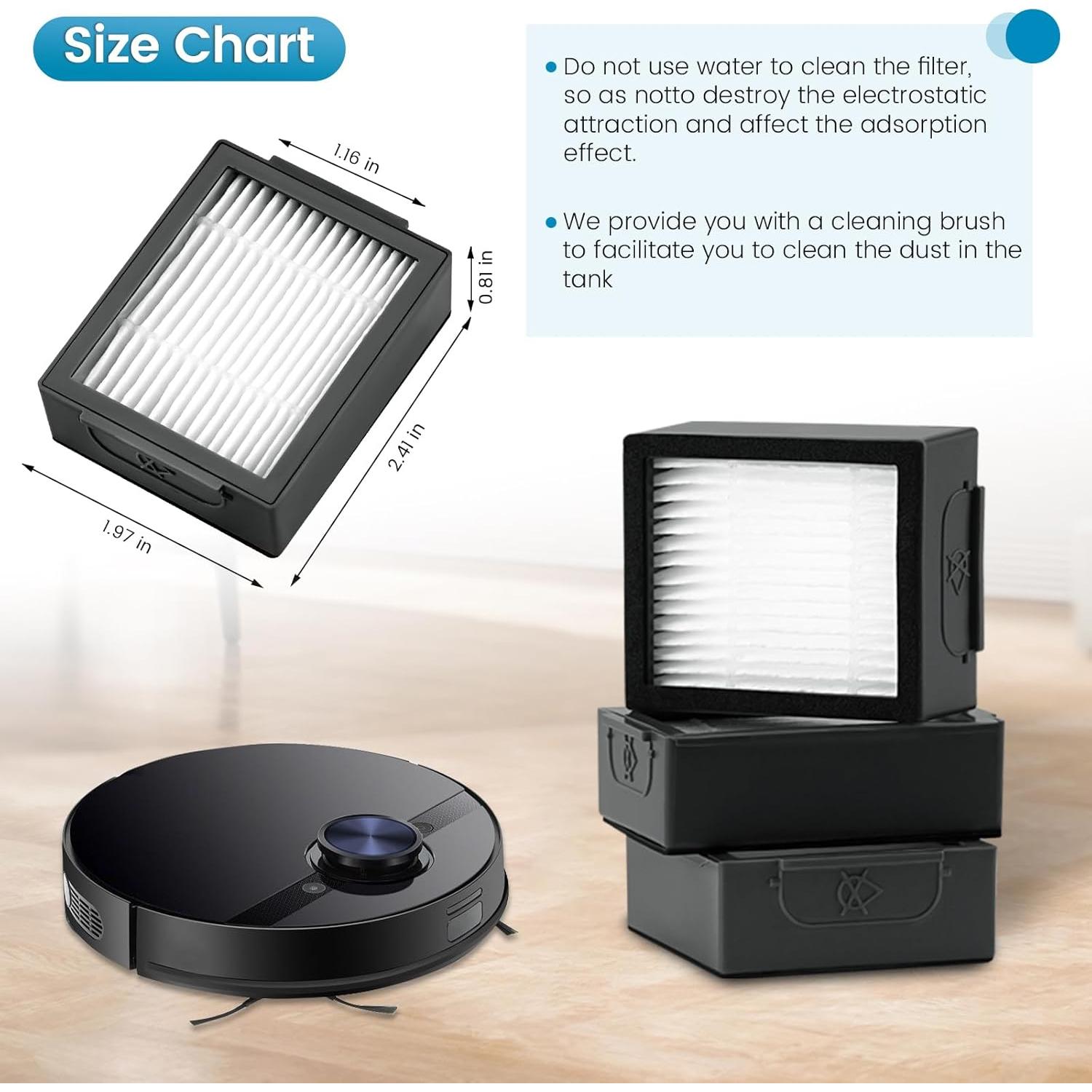 Paquete de 6 Filtros Puxyblue para Roomba i3 i4 i7 E5 E6 E7