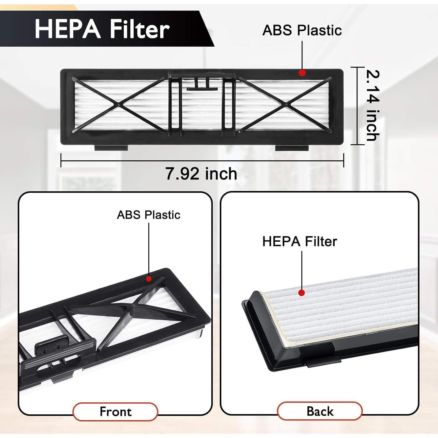 Kit de Repuesto Neato Botvac D Series - 2 Cepillos + 2 Filtros HEPA