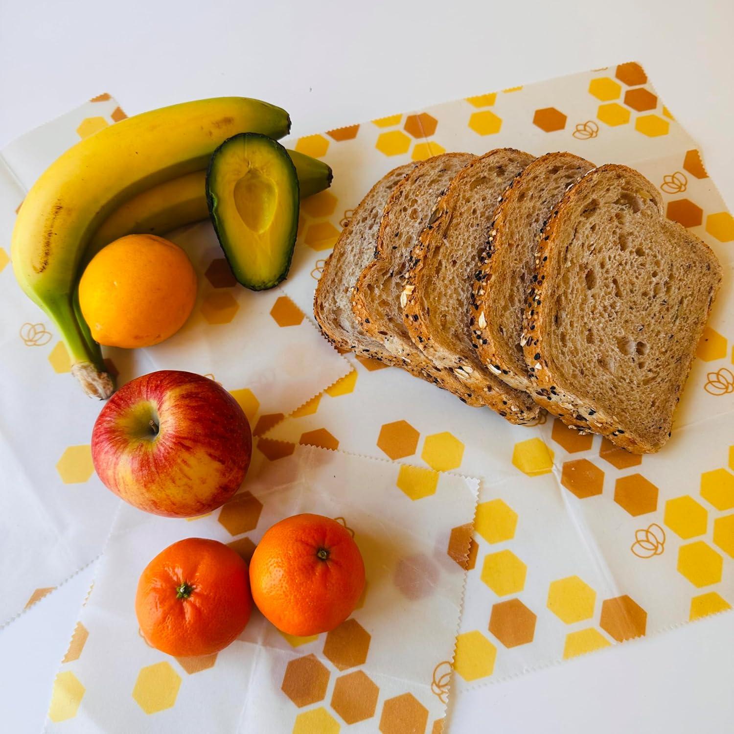 Envolturas de Alimentos de Cera de Abeja Truebee 3-Pack Sostenibles