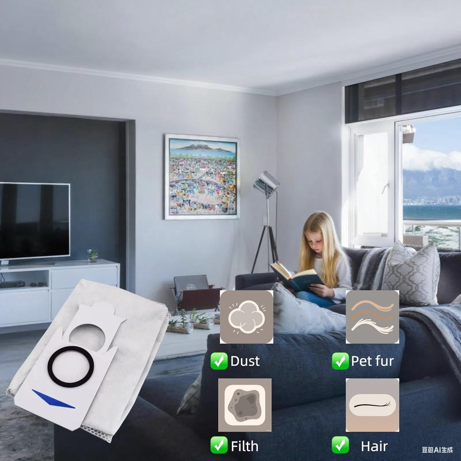 10 Bolsas de Polvo Alternethic para ECOVACS DEEBOT T30S Combo