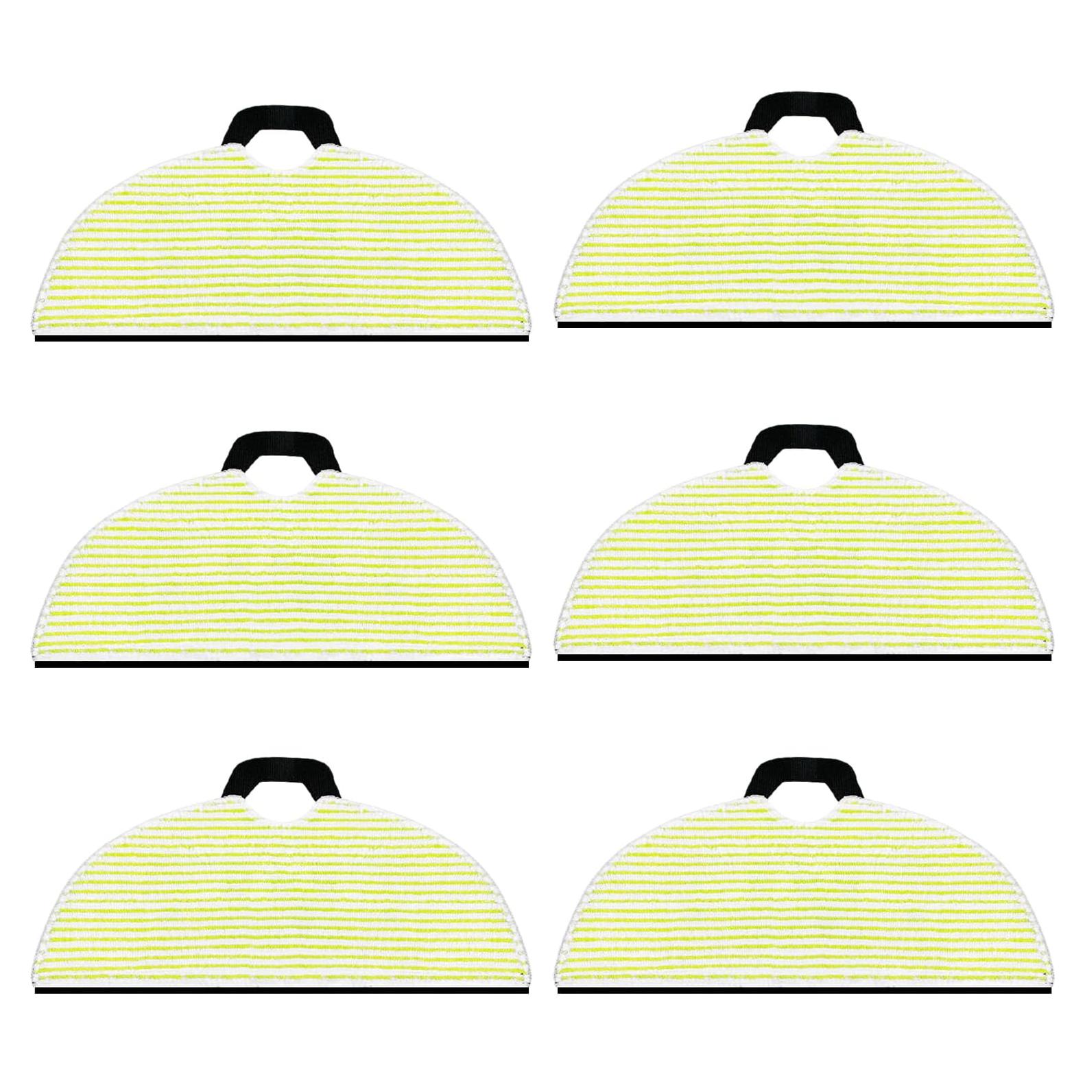 Paquete de 6 almohadillas de microfibra lavables lvtengai para mopas Shark