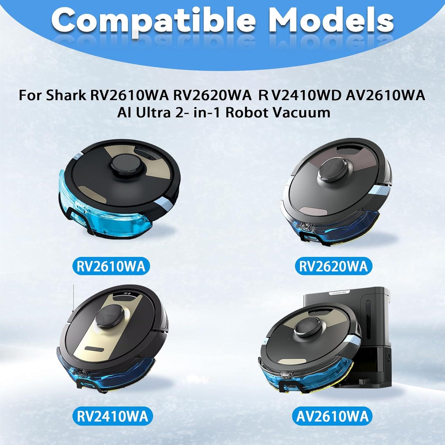 Paquete de 6 almohadillas de microfibra lavables lvtengai para mopas Shark