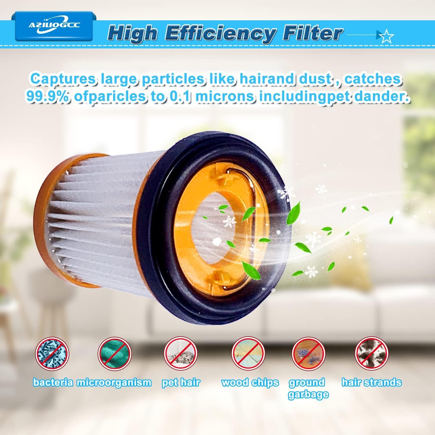 Filtros de Reemplazo Aziliogcc para Aspiradora Shark ION W1 - Paquete de 8