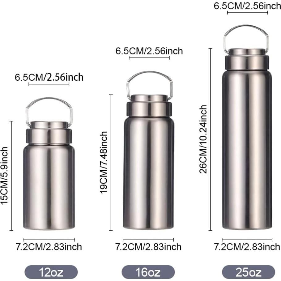 Botella de Agua Aislada CDJ 355 ml Acero Inoxidable Doble Pared