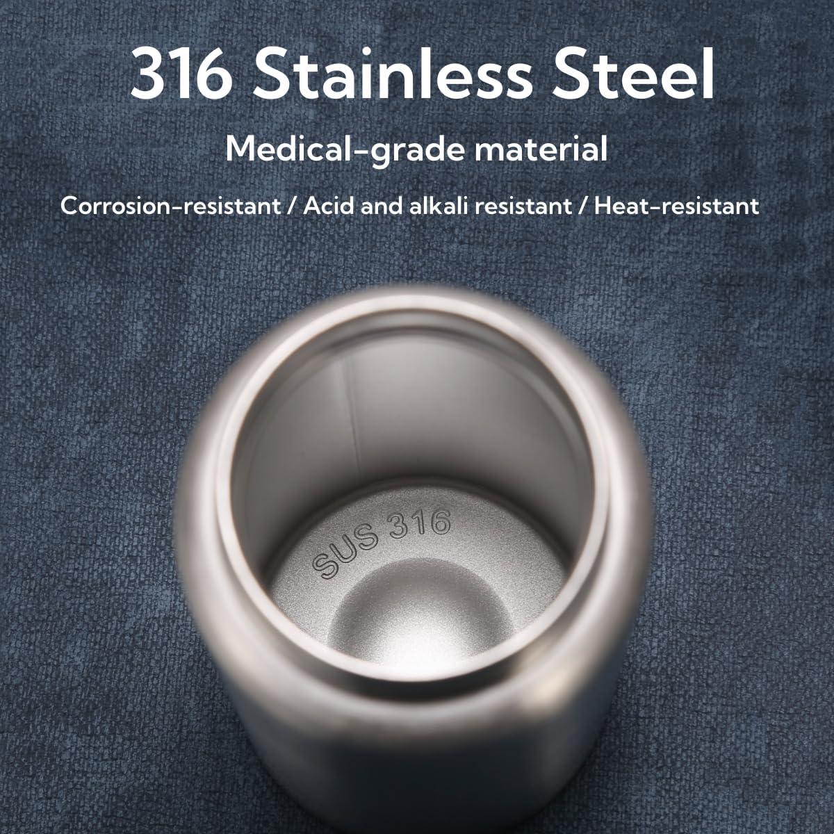 Botella de Agua Aislada CDJ 355 ml Acero Inoxidable Doble Pared