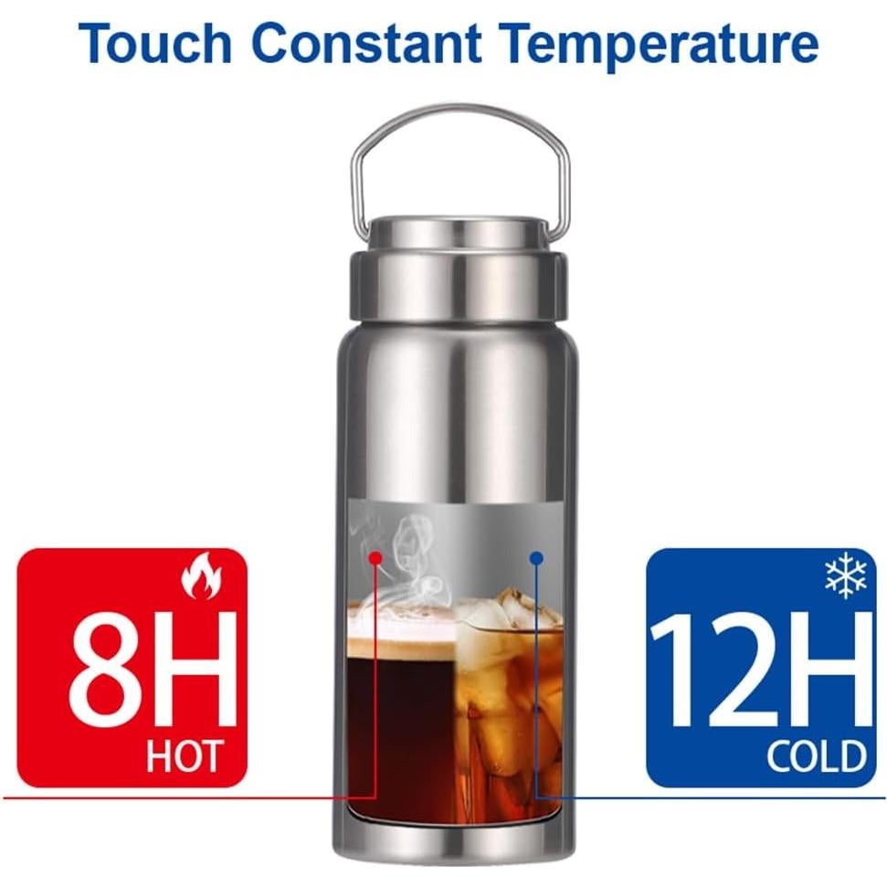 Botella de Agua Aislada CDJ 355 ml Acero Inoxidable Doble Pared