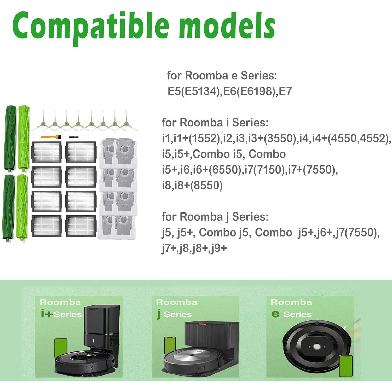Kit de Repuesto DovLazm para iRobot Roomba i3 i4 i5 i6 i7 i8