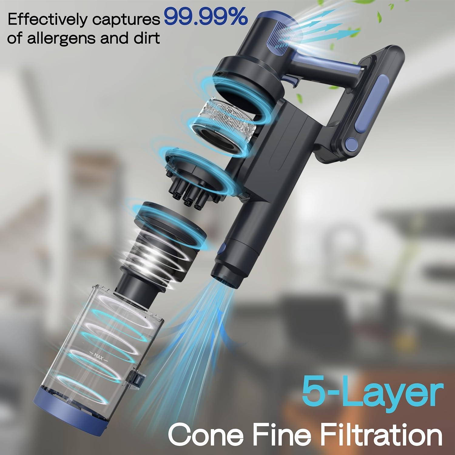 Aspiradora Inalámbrica Bolan-Tech VC7236-1 350W 30KPA 45min