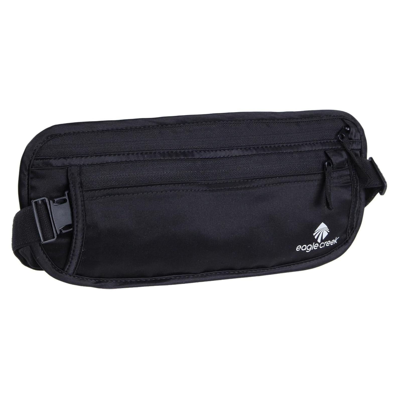 Cinturón de Dinero Undercover Eagle Creek - Seda Transpirable Negro