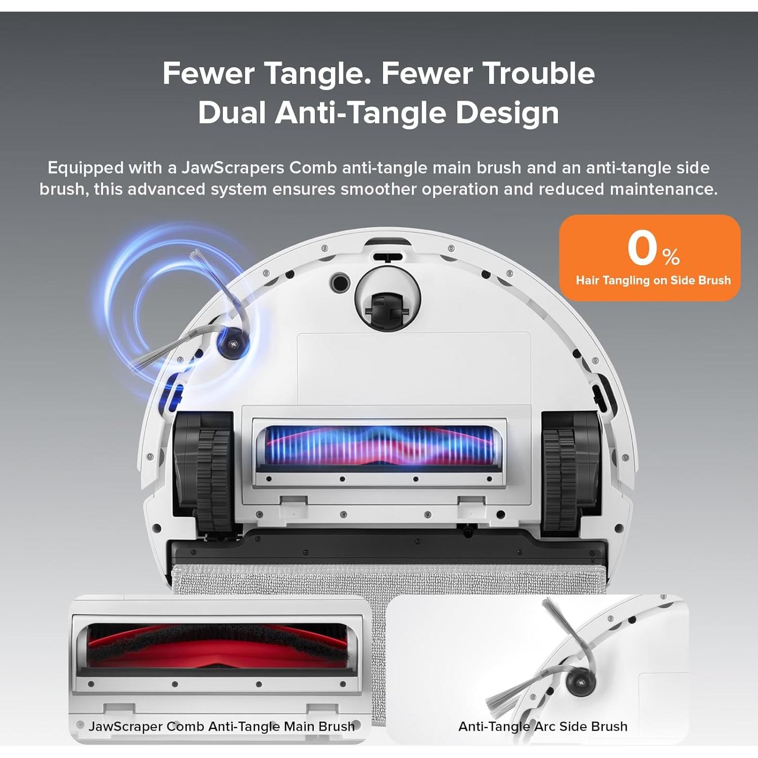 Robot Aspiradora y Mopa Roborock Q10 X5 Blanco con Cepillos