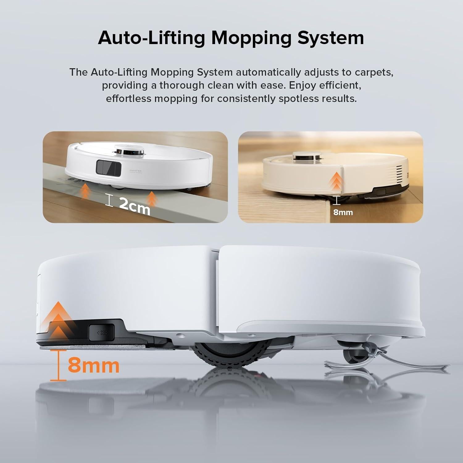 Robot Aspiradora y Mopa Roborock Q10 X5 Blanco con Cepillos