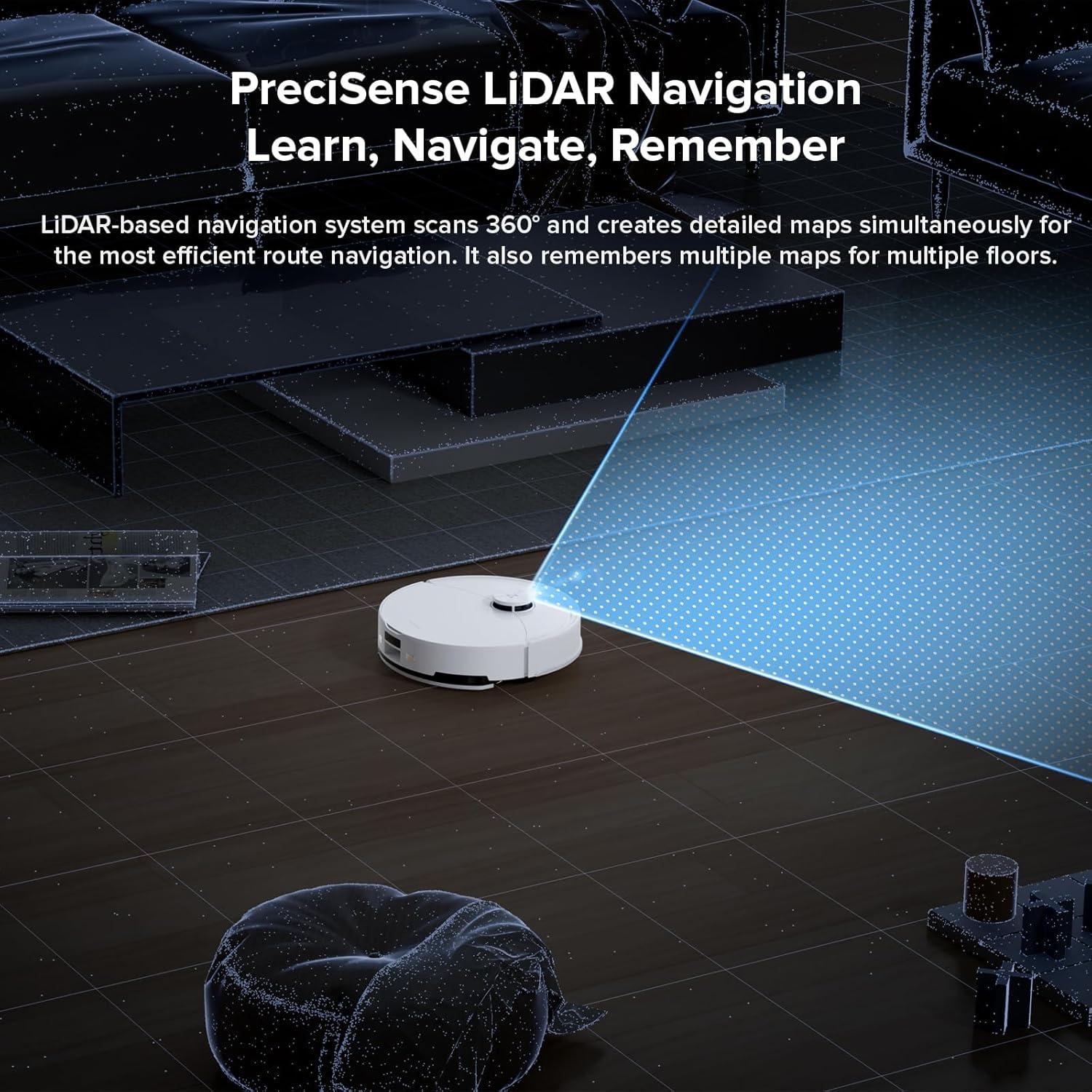 Robot Aspiradora y Mopa Roborock Q10 X5 Blanco con Cepillos