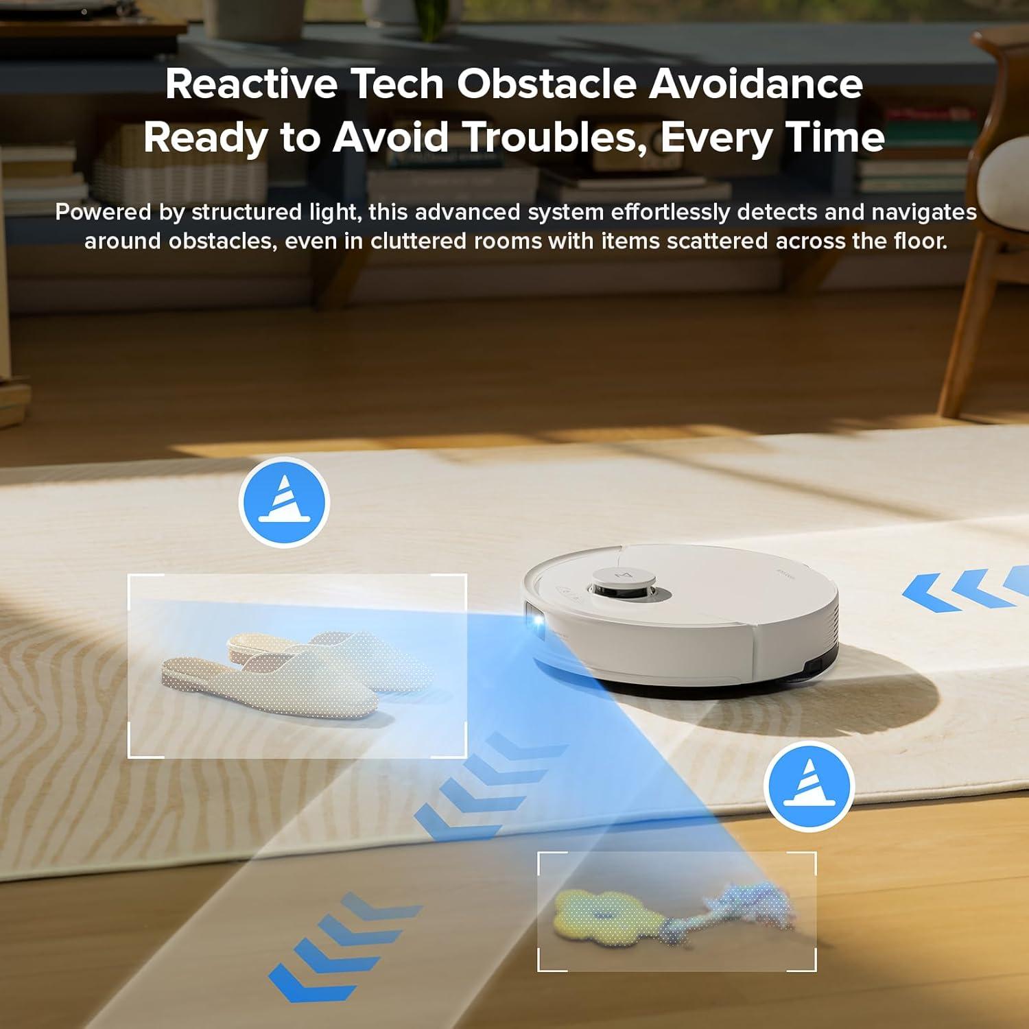 Robot Aspiradora y Mopa Roborock Q10 X5 Blanco con Cepillos