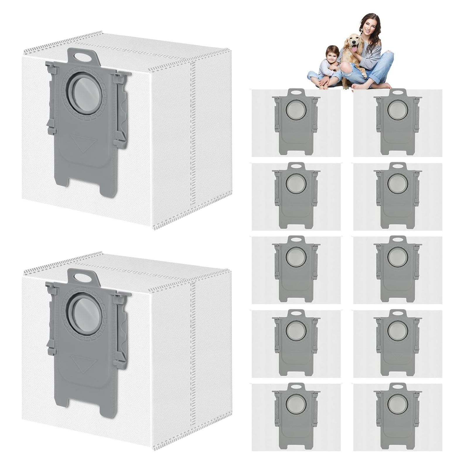 12 Bolsas Desechables 3.6L VIEWALL para Roborock Q5/Q7/S8