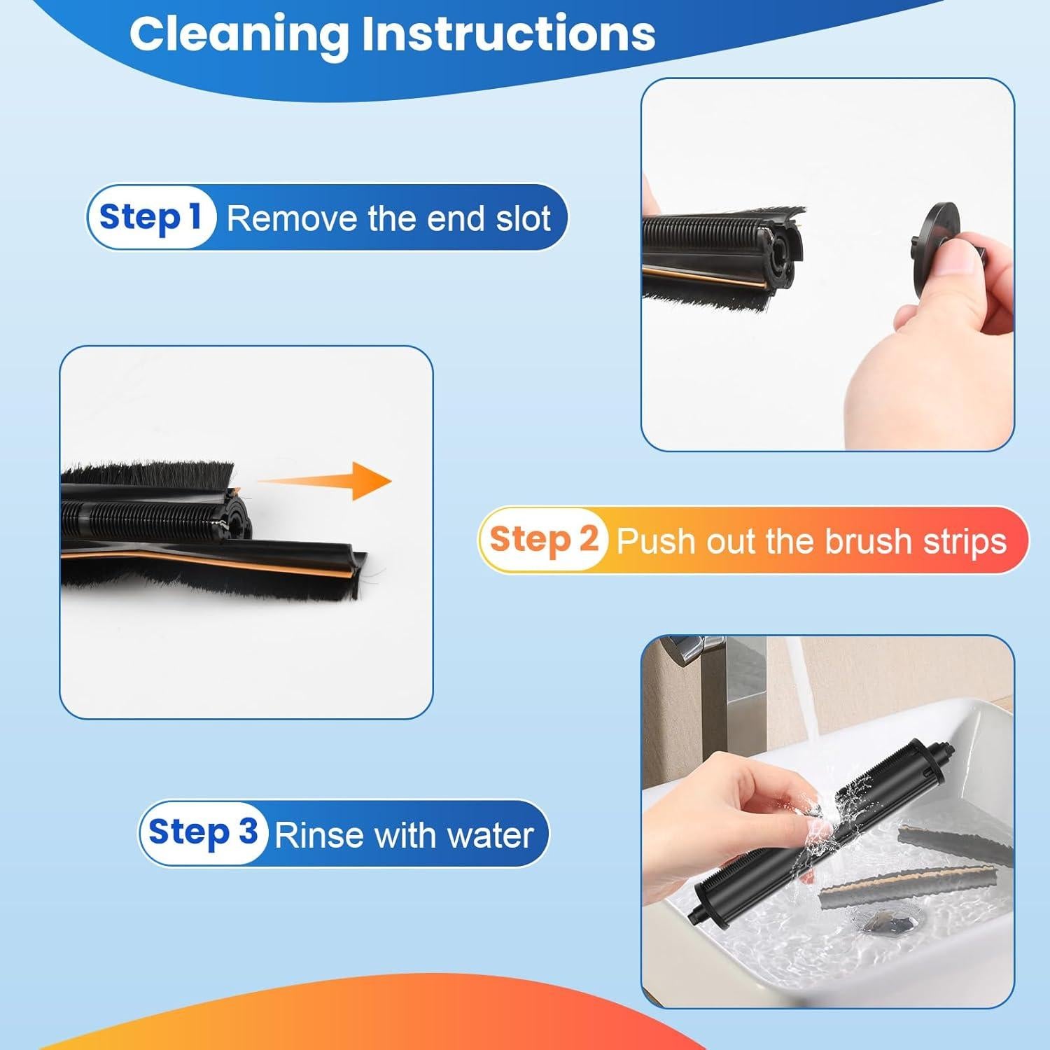 Cepillo TriCut para Aspiradora Robot Dreame X40 Ultra - Antienredos